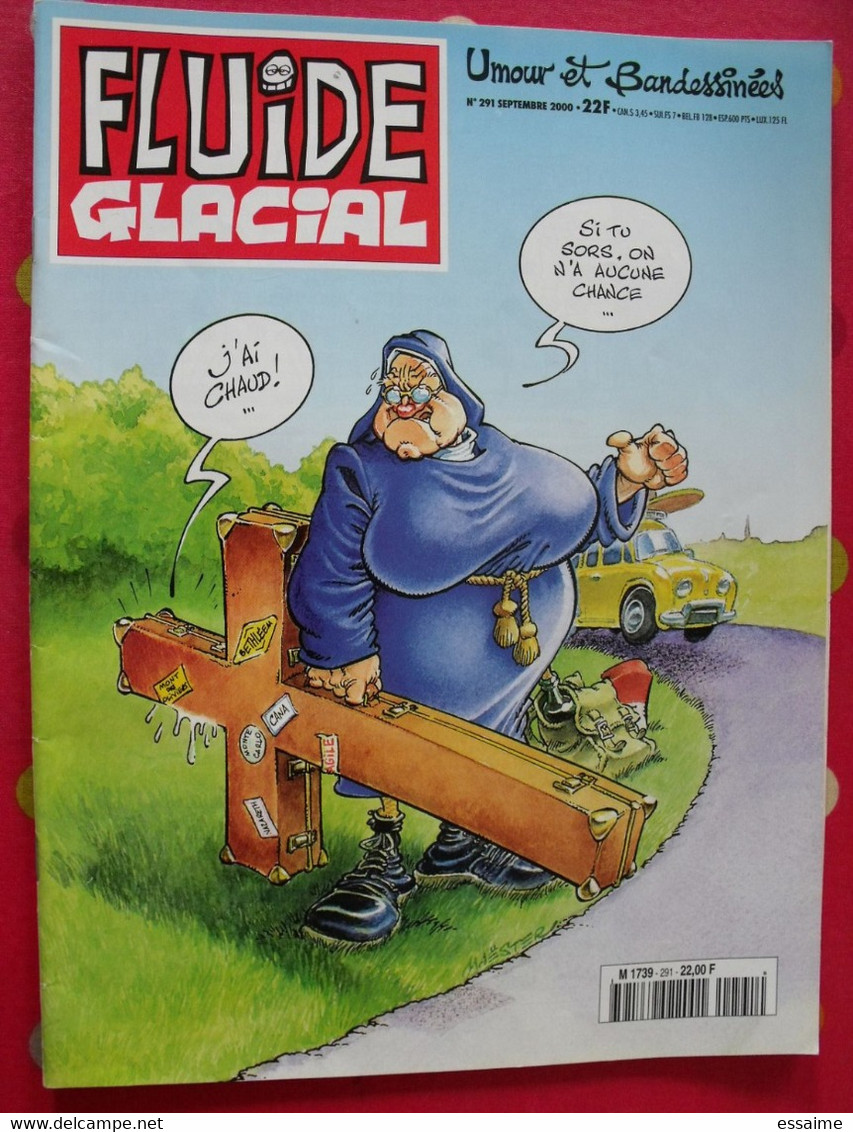 Fluide Glacial N° 291 De 2000. Gotlib Edika Larcenet Hugot Gaudelette Clarke Maester Moerell Ferri Blutch Binet - Fluide Glacial