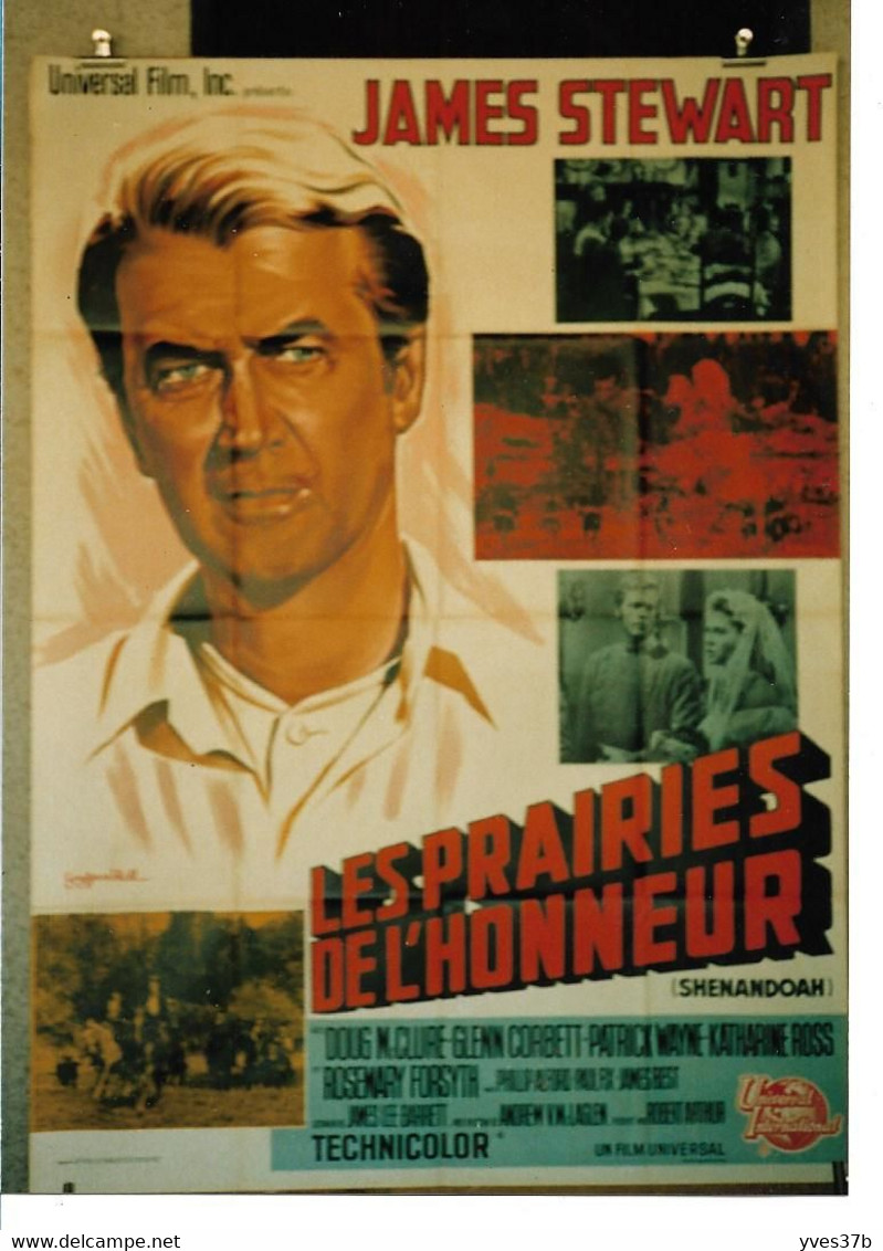 "Les Prairies De L'Honneur" J. Stewart...1965 - 120x160 - TTB - Manifesti & Poster