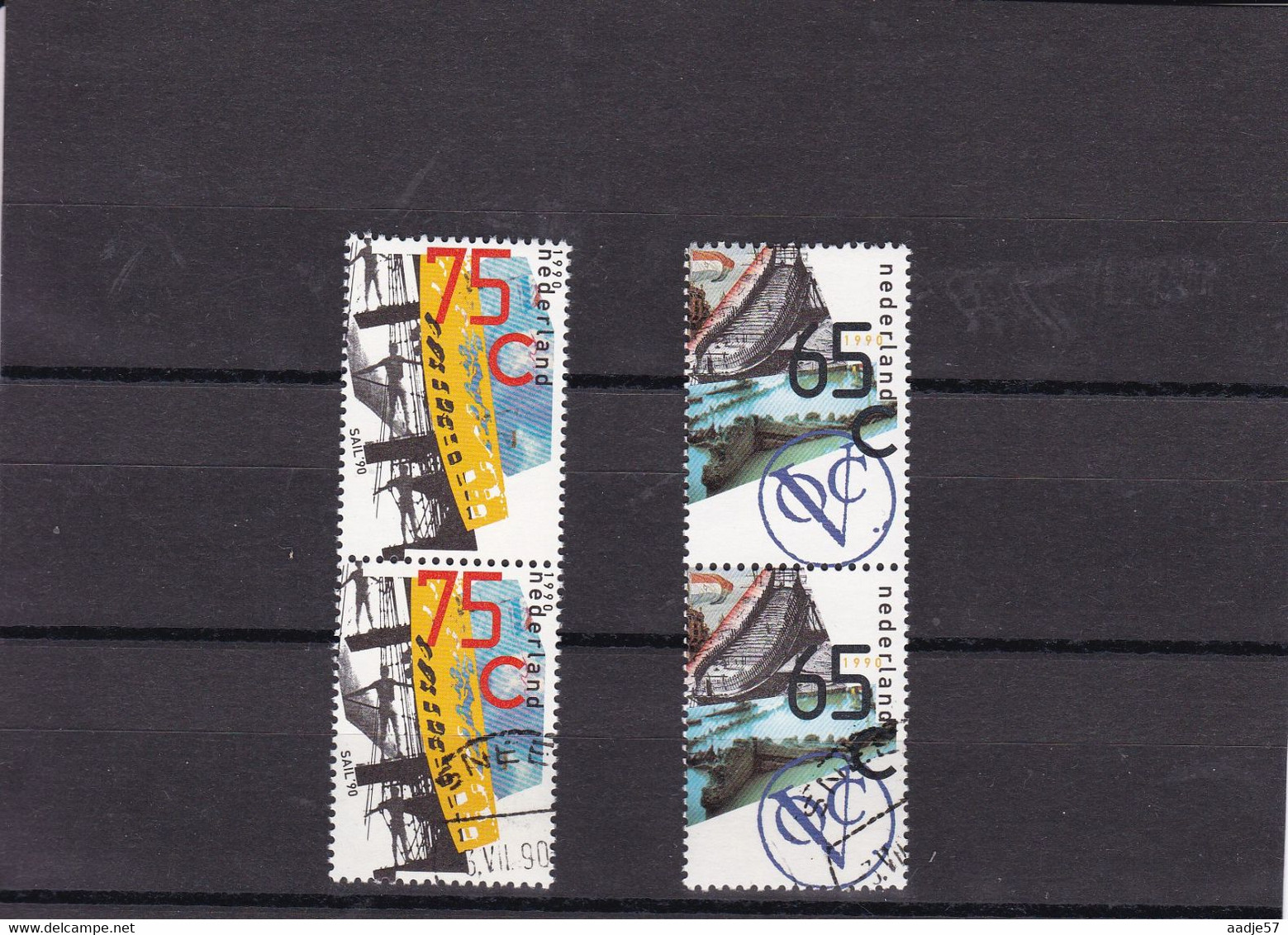 Sailboat, Bateaux, Boats, Schiffe, Schepen NVPH 1453-1454 (Mi 1388-1389); 1990 MNH **/ Used - Other & Unclassified