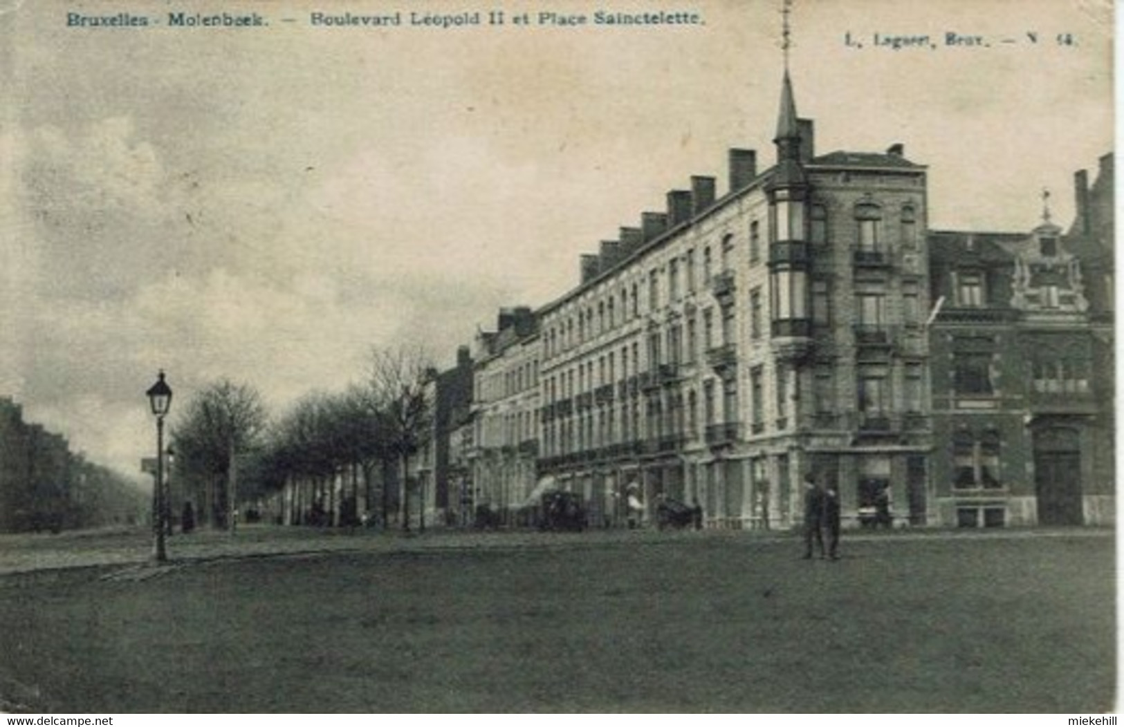 BRUXELLES-MOLENBEEK-BOULEVARD LEOPOLD II-PLACE SAINCTELETTE- - St-Jans-Molenbeek - Molenbeek-St-Jean