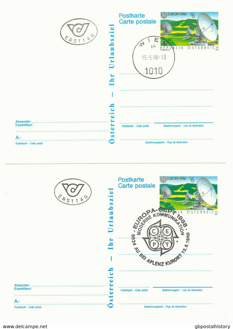 ÖSTERREICH 1987/8 Österreich Europa-Wanderpark GU U Europa CEPT GA's M ESST - Sonstige & Ohne Zuordnung