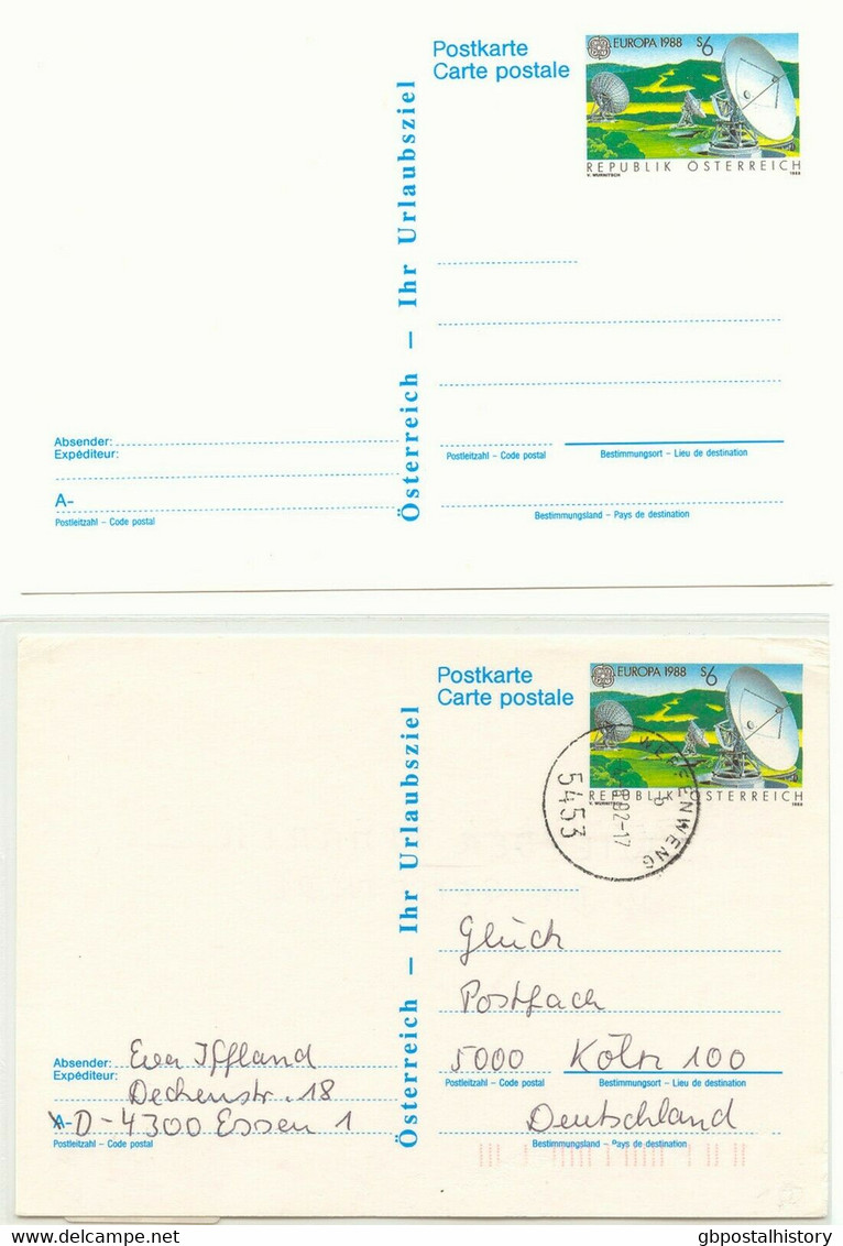ÖSTERREICH 1987/8 Österreich Europa-Wanderpark GU U Europa CEPT GA's M ESST - Andere & Zonder Classificatie