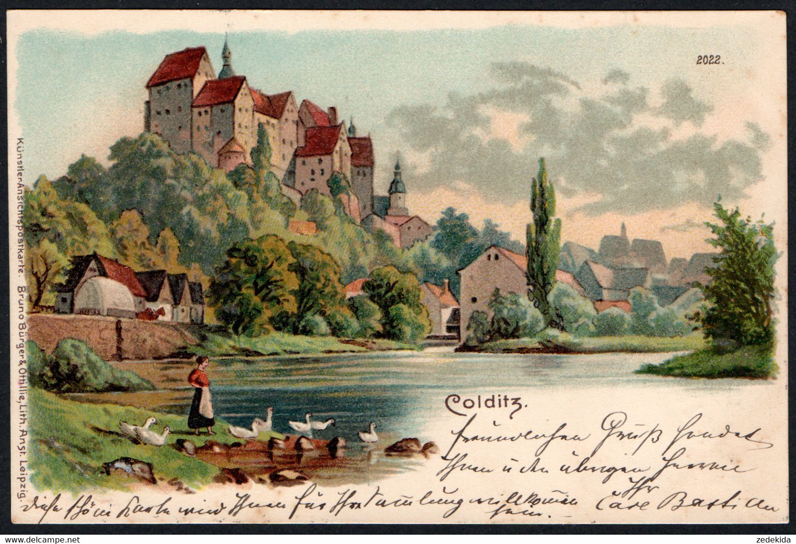 E8460 - Litho Colditz - Bruno Bürger & Ottillie - Colditz