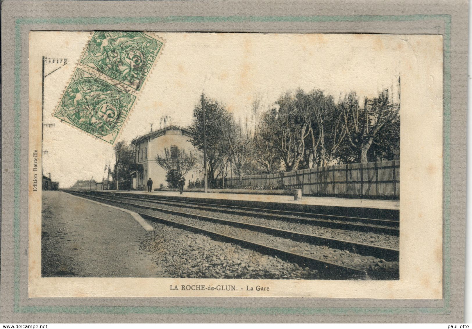 CPA - (26) La ROCHE-de-GLUN - Aspect De La Gare En 1909 - Otros & Sin Clasificación