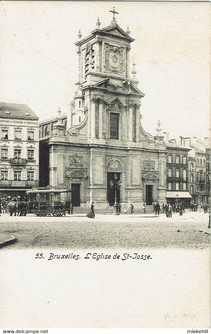 SAINT JOSSE TEN NOODE-EGLISE-TRAM HIPPOMOBILE N°22-MAGASIN VIN A.WISER - St-Joost-ten-Node - St-Josse-ten-Noode