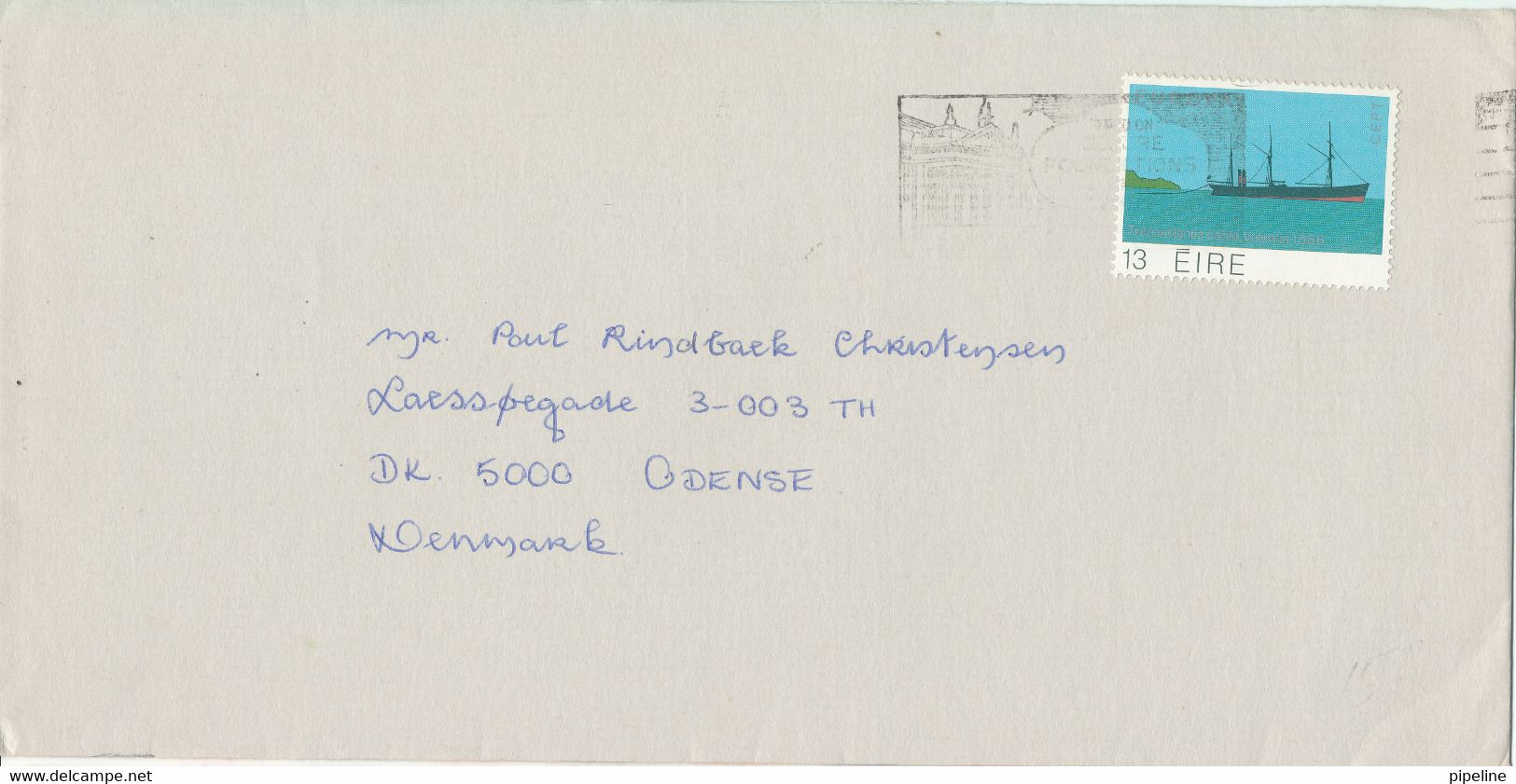 Ireland Cover Sent To Denmark 1979 Single Franked EUROPA CEPT Stamp - Brieven En Documenten