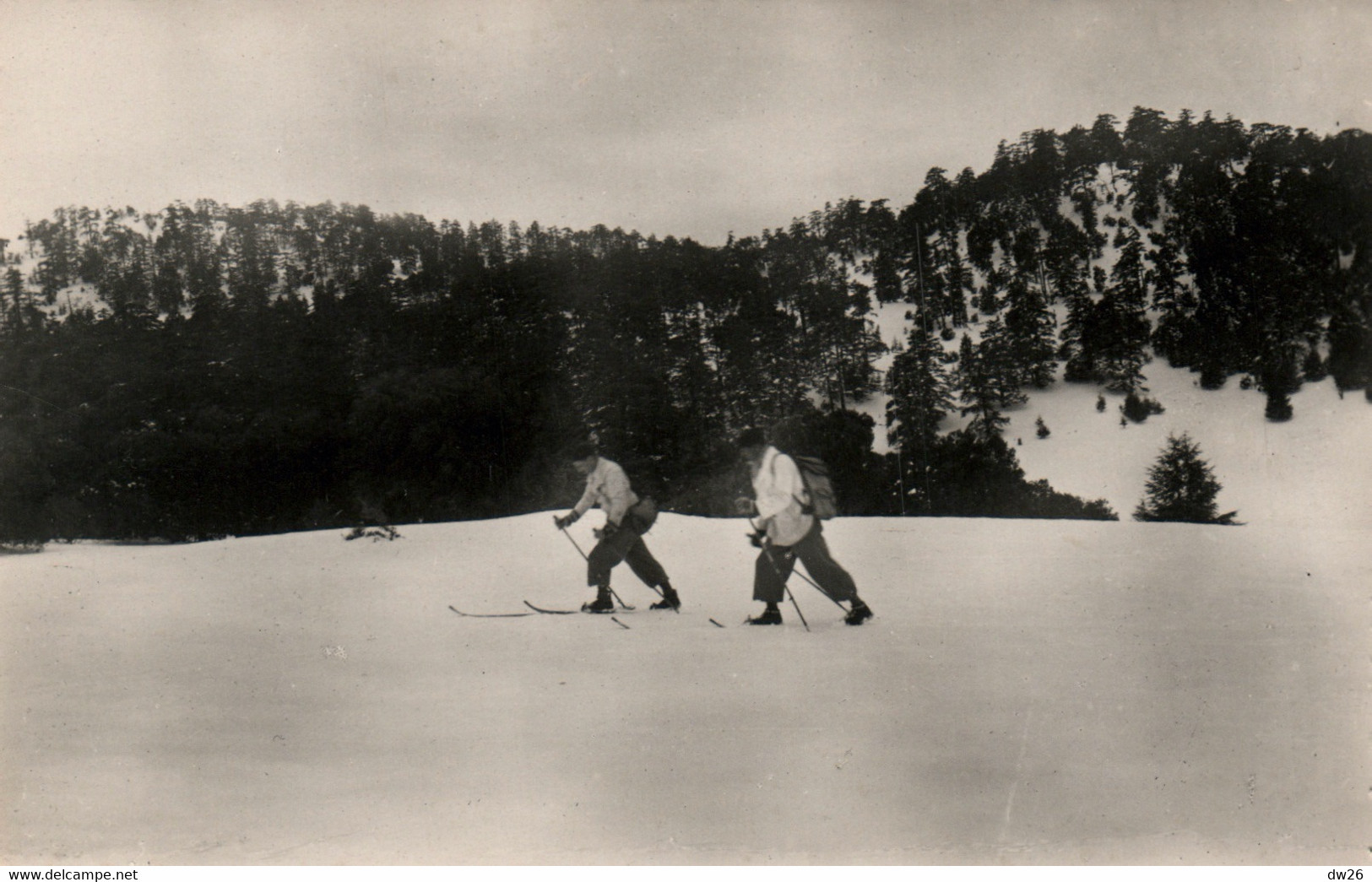 Ifrane Sous La Neige - Deux Skieurs Au Michliffen - Edition La Cigogne, Carte N° 6002 Non Circulée - Other & Unclassified