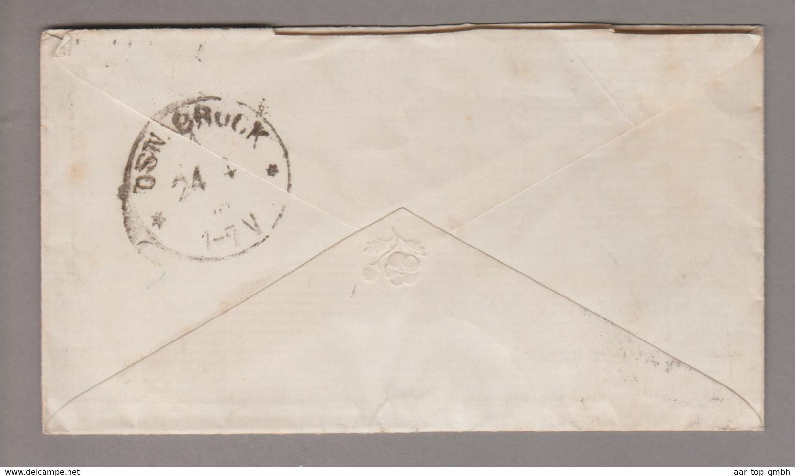 Grossbritannien 1879-04-22 Stratford Brief Nach Osnabrück 1 P. + 1 P. + 1/2 P. - Covers & Documents