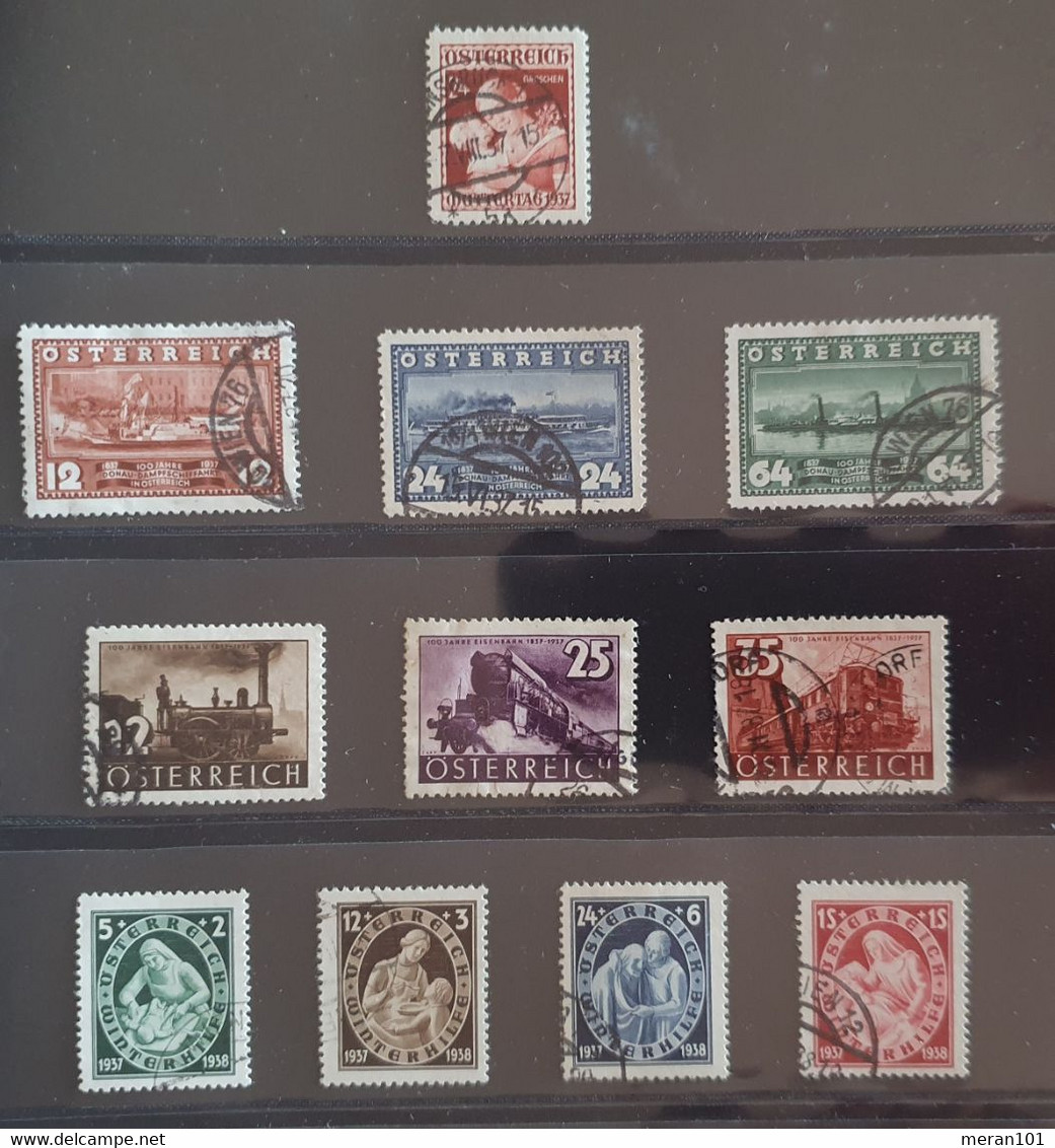 Österreich 1937, Mi 638-648 Gestempelt - Used Stamps