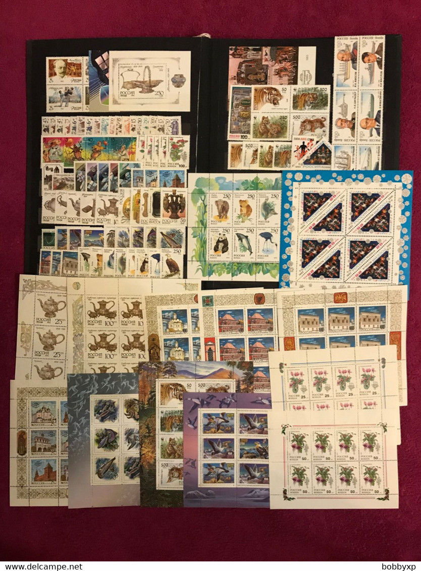 Russia 1993 Full Year Set 89 Stamps , 3 Bl & 13 Mini Sheets. MNH** - Annate Complete