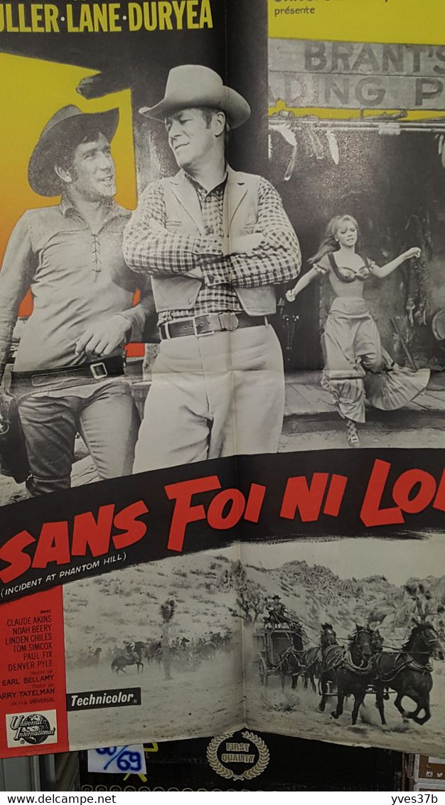 "Sans Foi, Ni Loi" R. Fuller, J. Lane, Dan Duryea...1965 - Affiche 60x80 - TTB - Afiches & Pósters