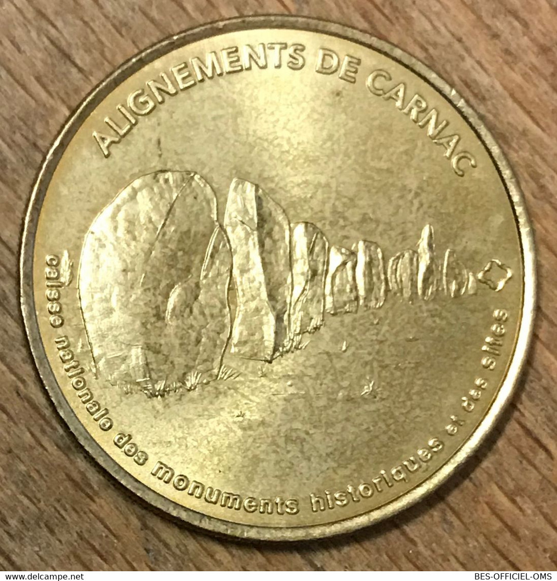 56 ALLIGNEMENT DE CARNAC MDP 2000 MÉDAILLE SOUVENIR MONNAIE DE PARIS JETON TOURISTIQUE MEDALS COINS TOKENS - 2000