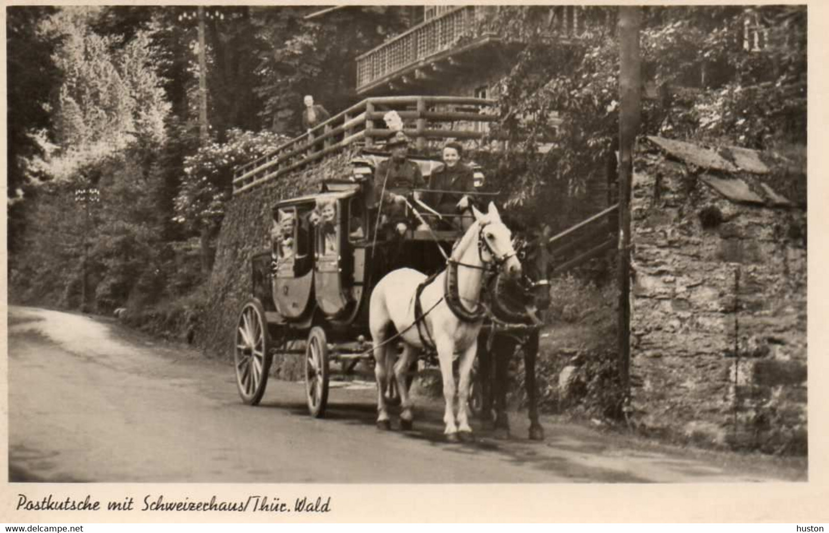 ALLEMAGNE - Postkkutsche Mit Schweizerchaus/Thüe Wald - Bastei (sächs. Schweiz)