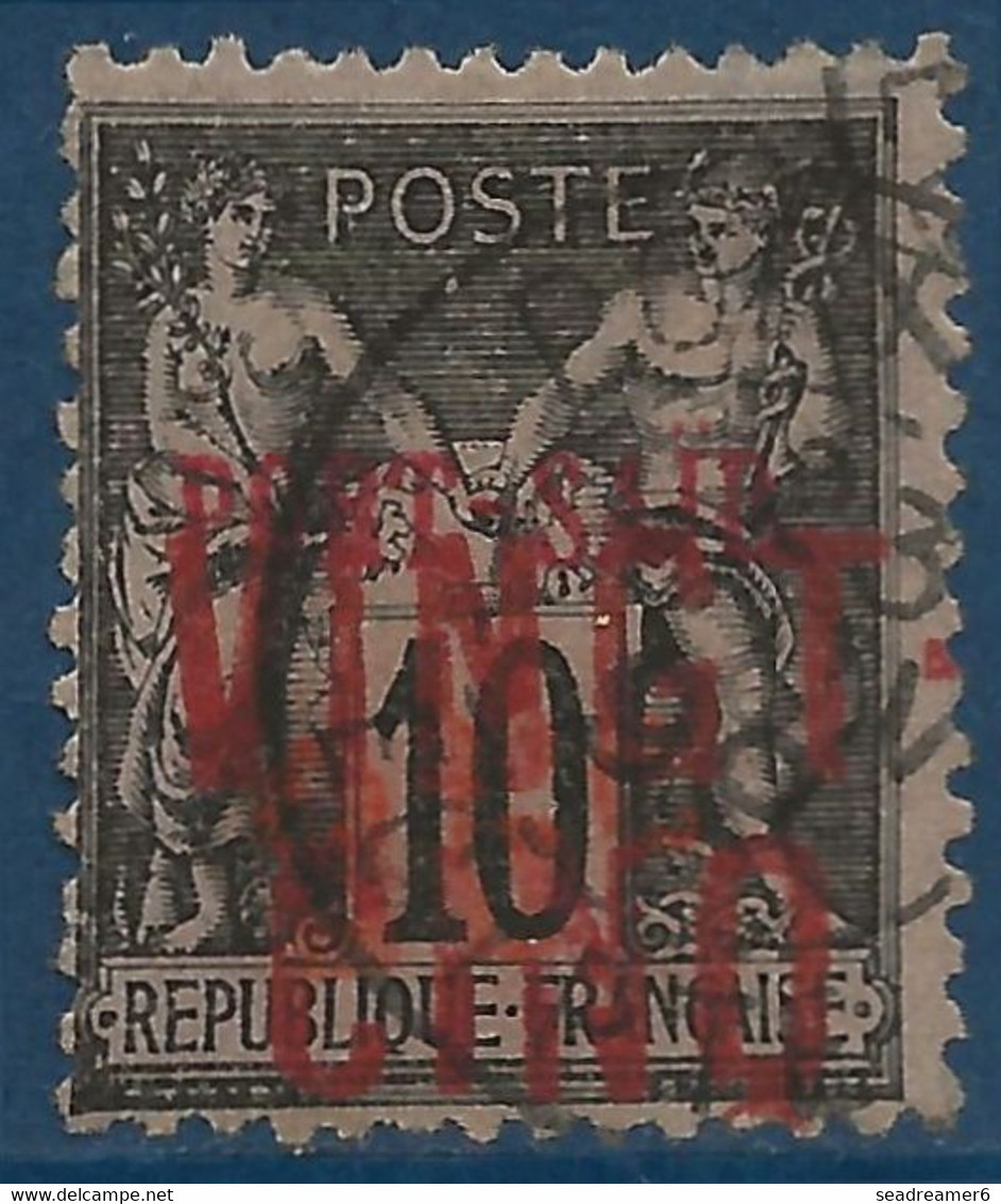 France Colonies Port Said N°19 25 Sur 25c Sur 10c Noir Obllitéré De Port-Said Très Frais Signé Calves - Used Stamps