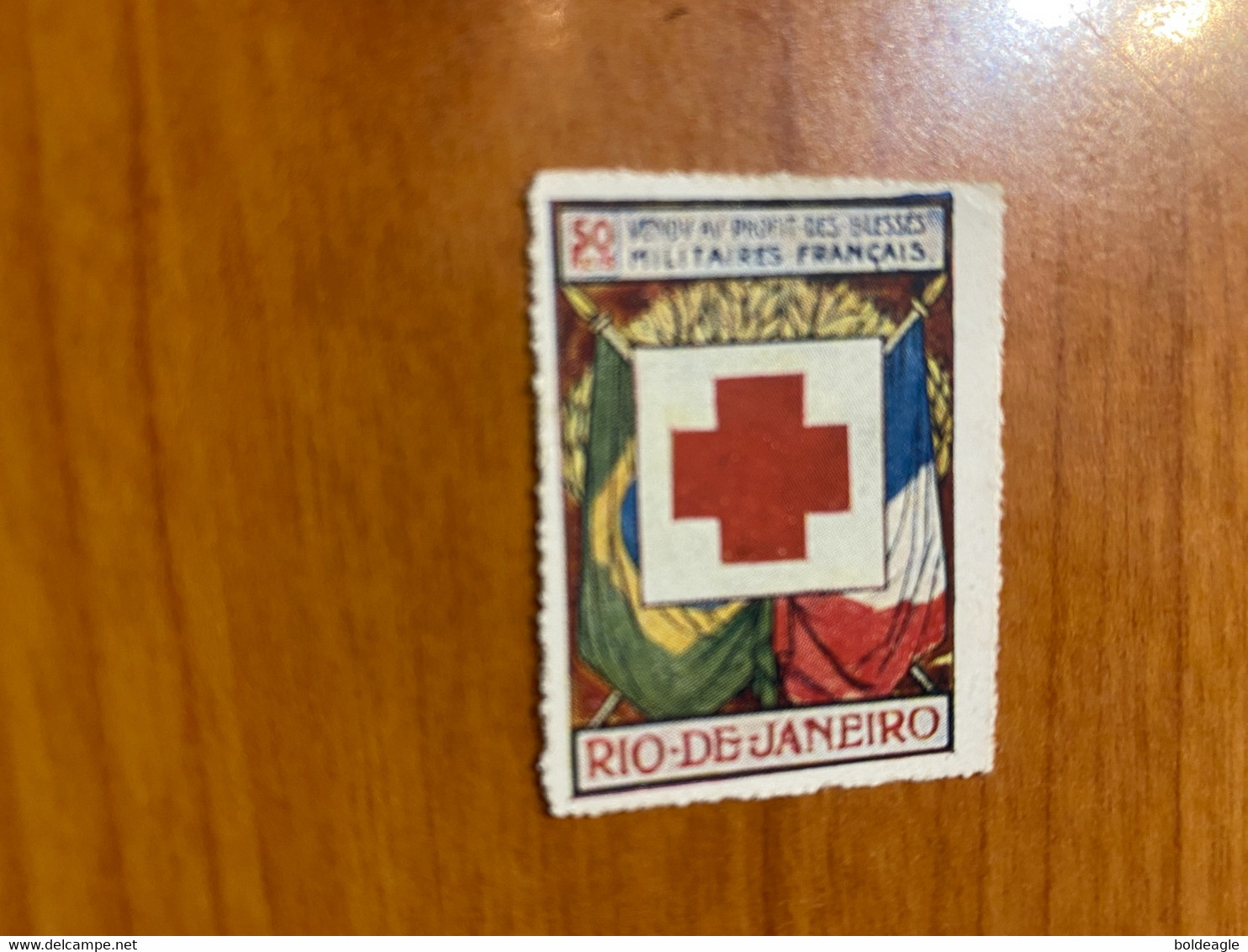 Vignette - Rio De Janeiro - Croix Rouge / Militaire - Cruz Roja