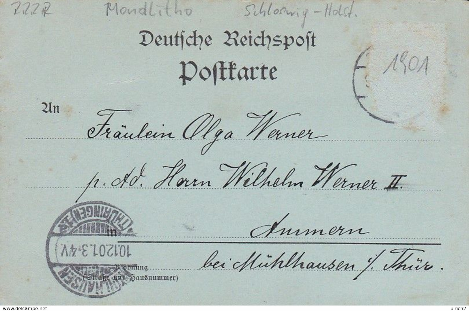 AK Gruss Aus Segeberg - Soolbad - Mondscheinkarte - 1901 (54390) - Bad Segeberg
