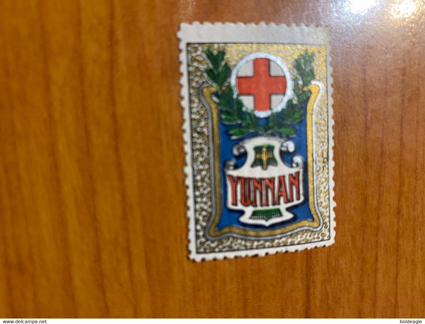 Vignette - Yunnan - Croix Rouge / Militaire - Rotes Kreuz