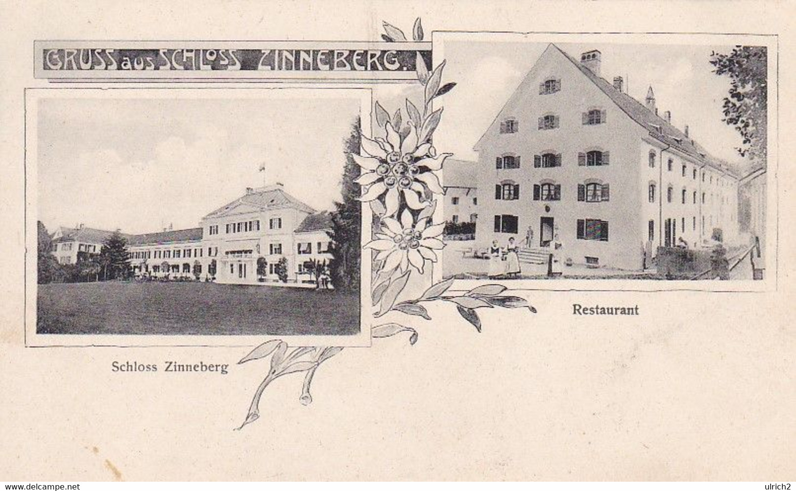 AK Gruss Aus Schloss Zinneberg - Restaurant - Ca. 1900 (54392) - Glonn