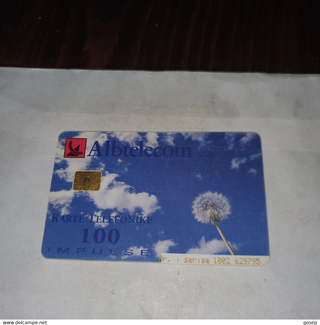 Albania-tree-(100impulse)-(28)-(1002-629795)-tirage-85.000-used Card+1card Prepiad Free - Albanien