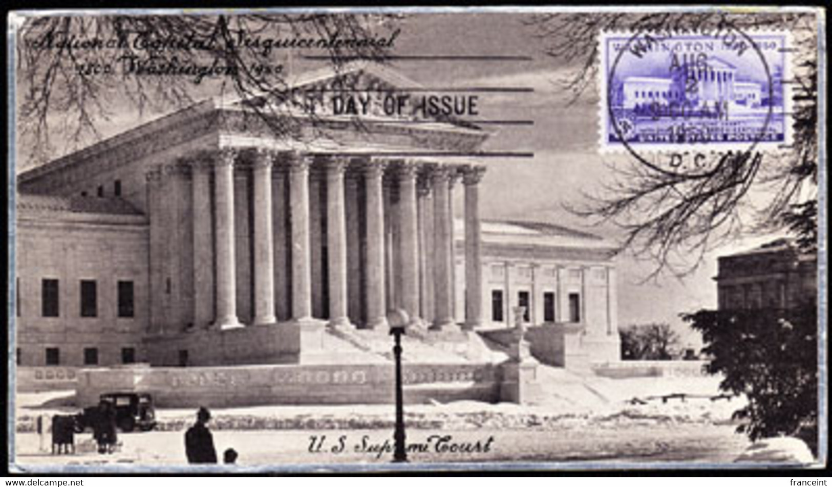 U.S.A. (1950) Supreme Court. Maximum Card With First Day Cancel. Scott No 991, Yvert No 543. - Maximumkaarten