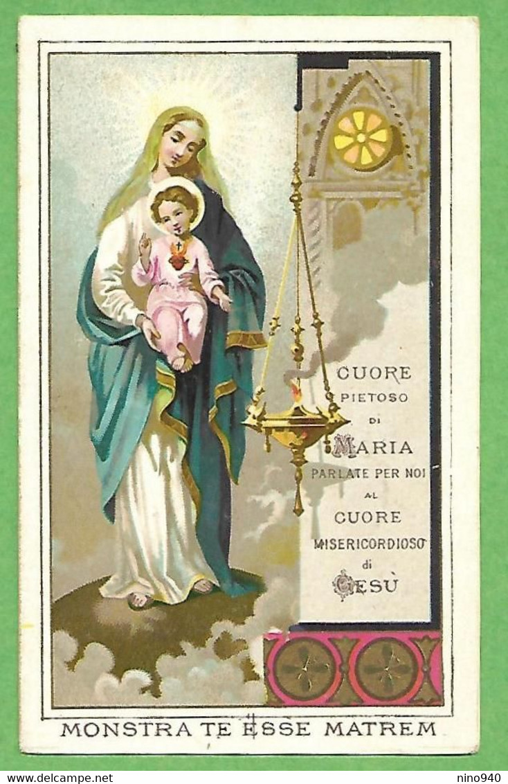 Santino/holy Card: N.S. DEL SACRO CUORE DI GESU' - E - PR - Cromolitografia - Religion & Esotericism
