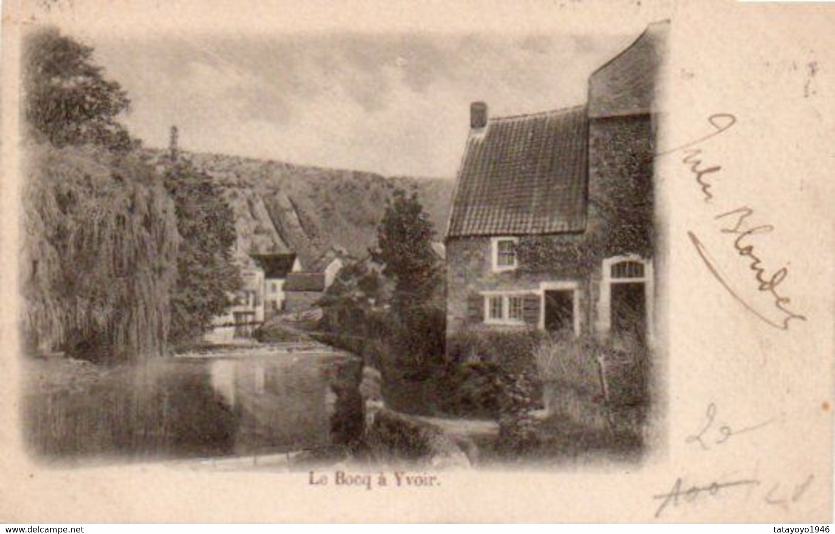 Le Bocq à Yvoir Circulé En 1903 - Yvoir