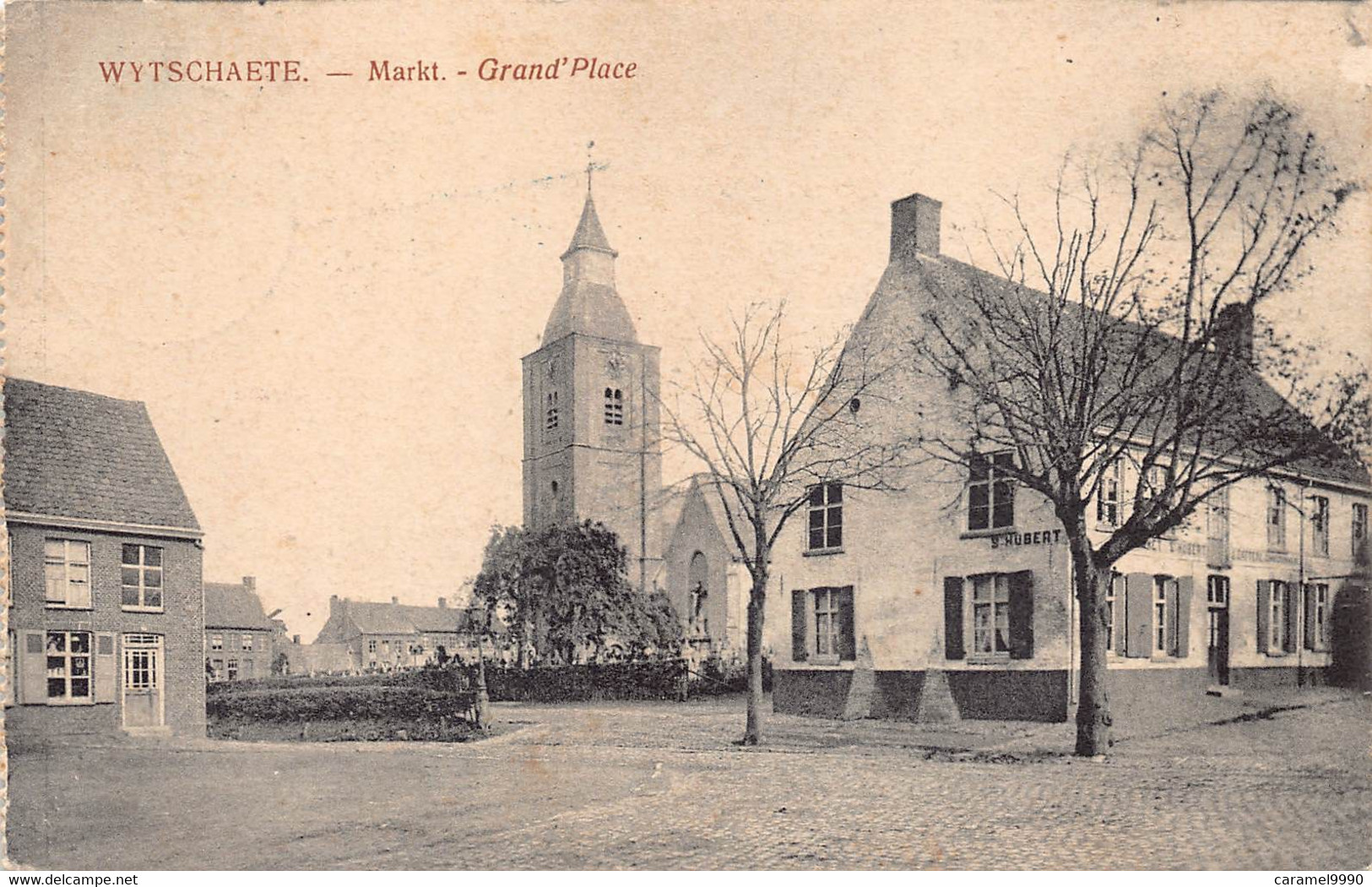 Heuvelland  Wijtschate  Wytschaete  Markt Grand'place  S Hubert Kerk Eglise  Feldpost Bayer 1915 Feldpostkarte   M 7088 - Heuvelland