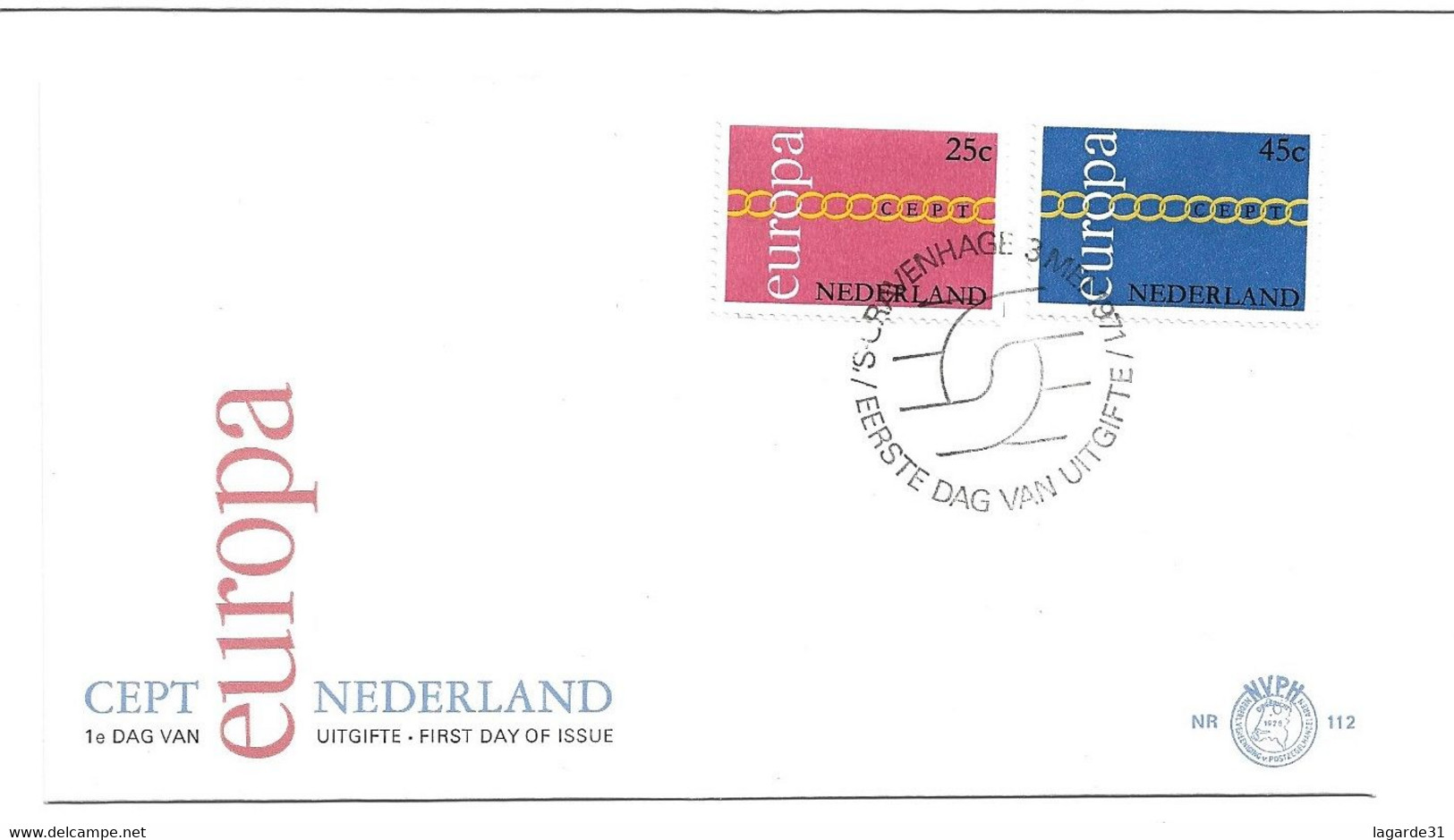 Nederland / Niederlande / Pays Bas - FDC E112 (1971) - FDC