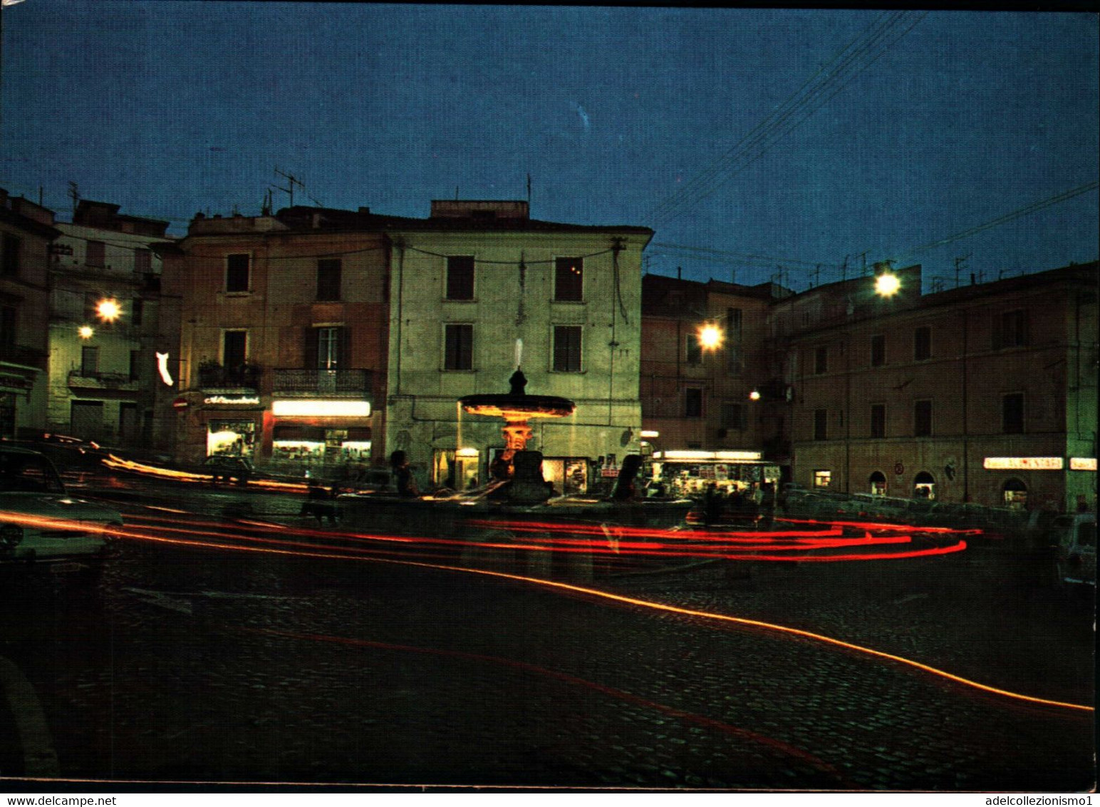 34231) CARTOLINA DI VELLETRI-PIAZZA MAZZINI-NOTTURNO-NUOVA - Velletri