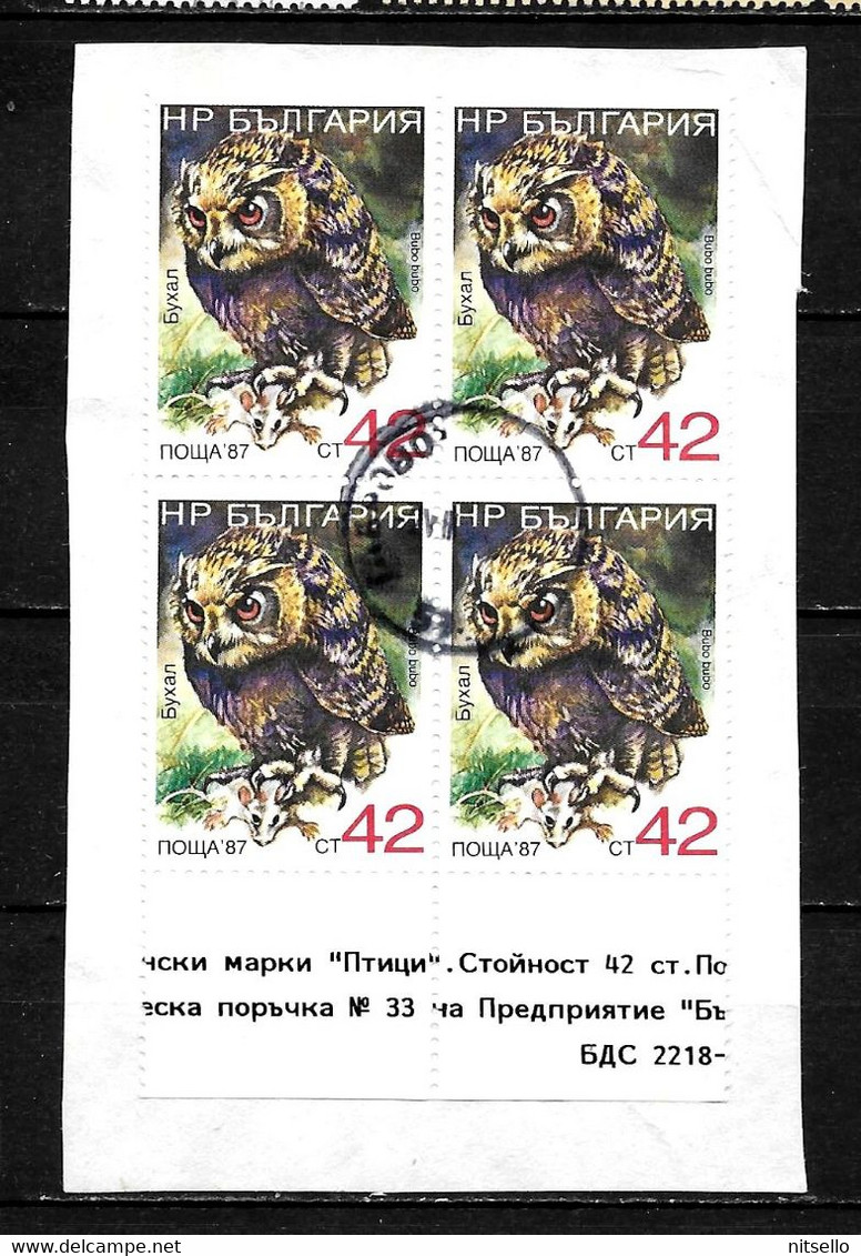 LOTE 2185  ///  BULGARIA  YVERT Nº: 3227 BLQ 4  ¡¡¡ OFERTA - LIQUIDATION - JE LIQUIDE !!! - Used Stamps