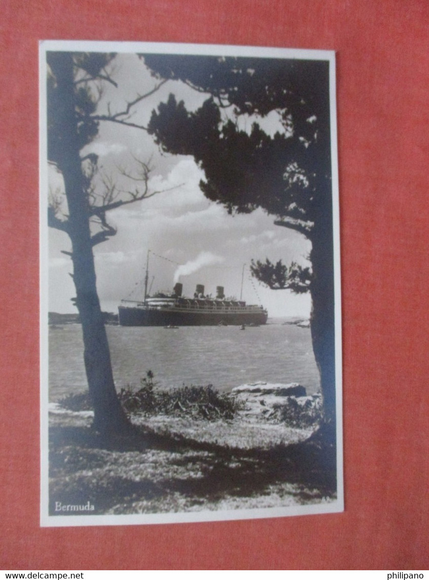 RPPC  Steamer  Bermuda   Ref 4677 - Bermuda