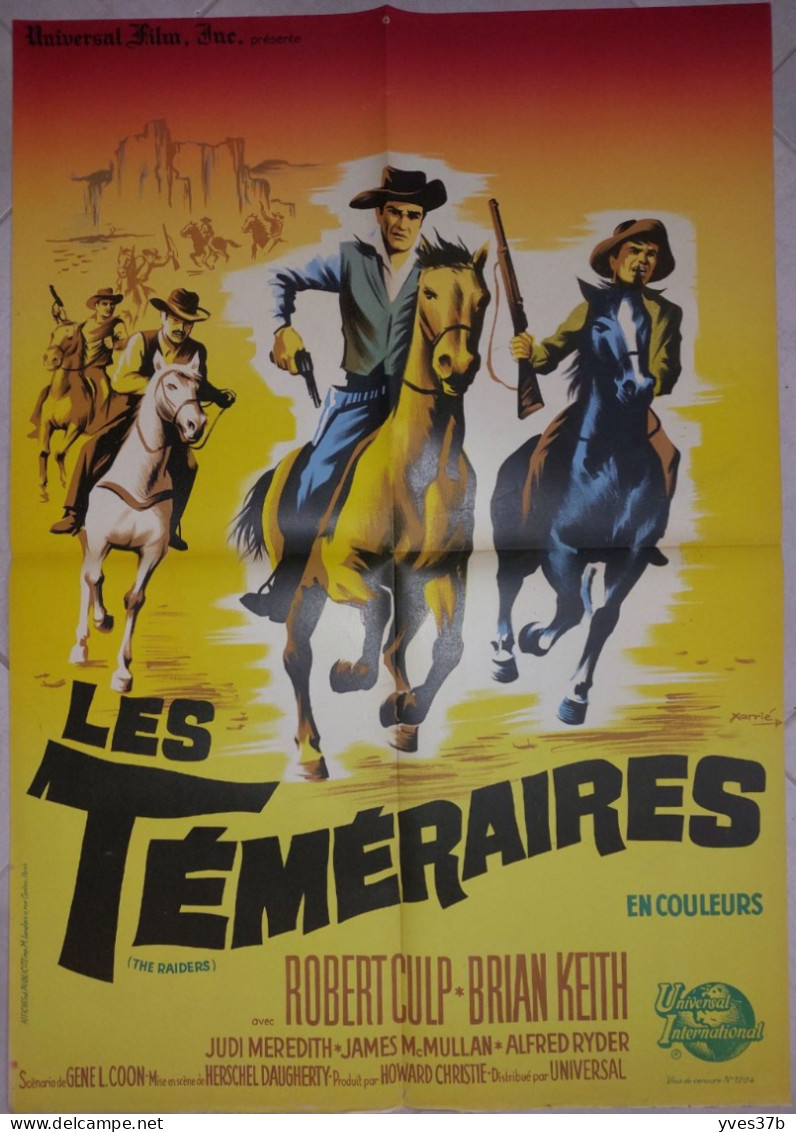 "Les Téméraires" Robert Culp, Brian Keith...1963 - Affiche 60x80 - TTB - Affiches & Posters