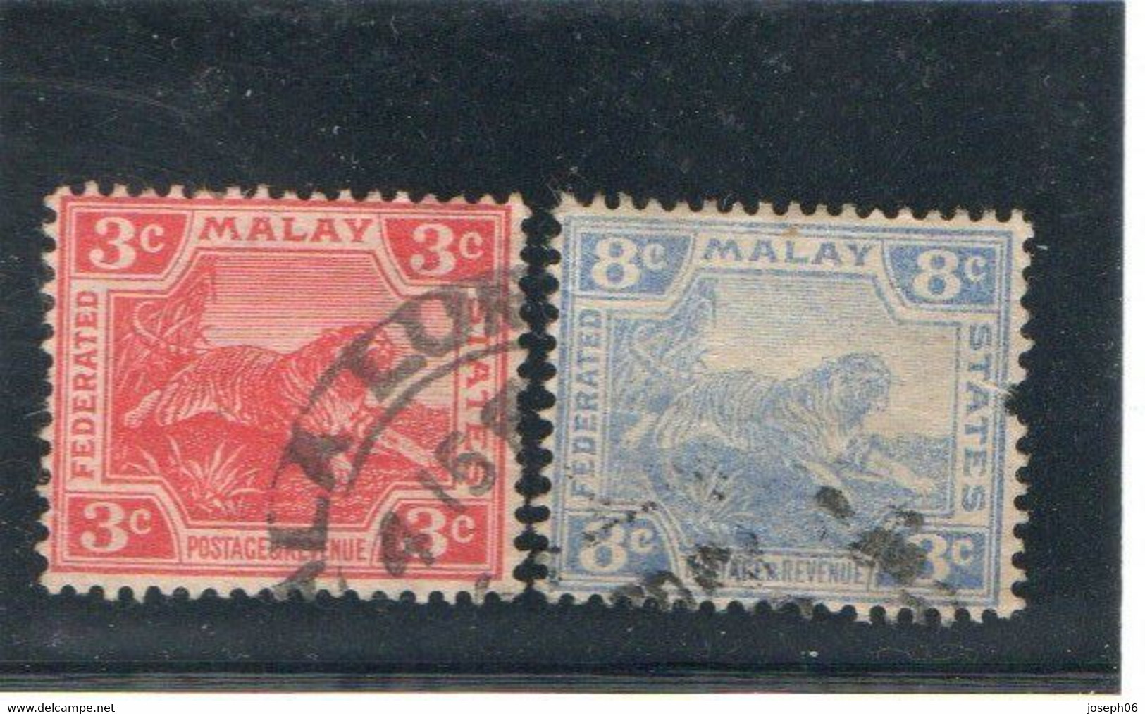 MALAISIE   Malaya   1906-22  Y.T. N° 39 à 49  Incomplet  Oblitéré - Federation Of Malaya
