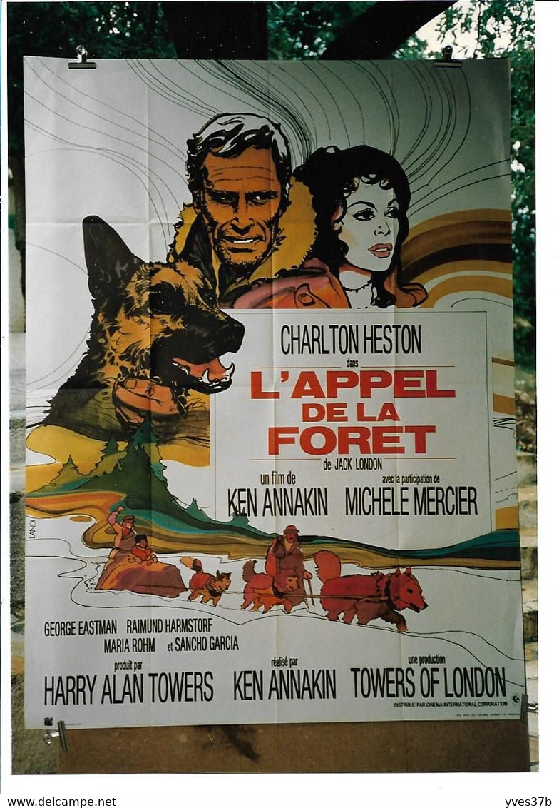 "L' Appel De La Forêt" Charleton Heston, M. Mercier...1972 - 40x54 - TTB - Afiches & Pósters