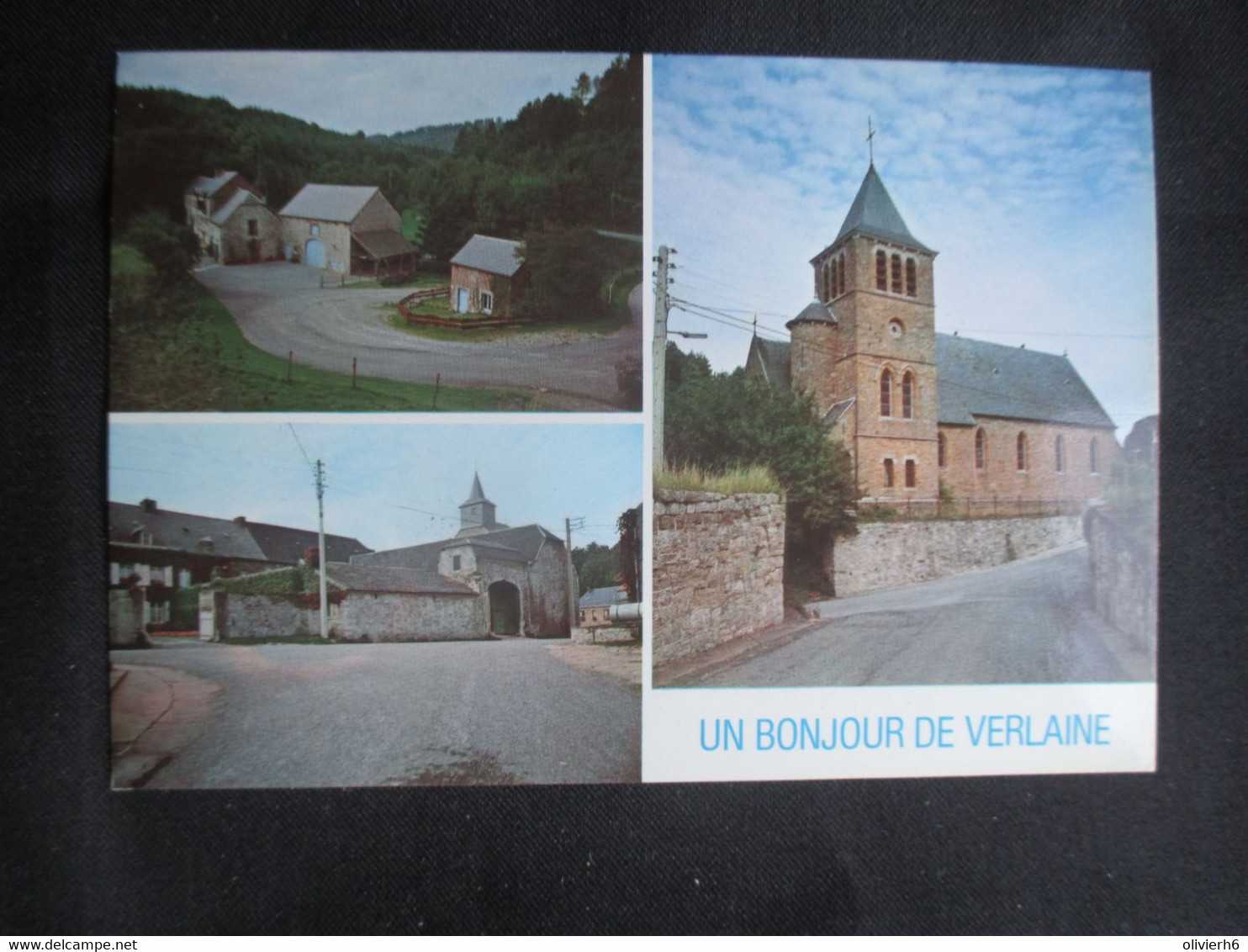 LOT 6 CP BELGIQUE (M1705) VERLAINE SUR OURTHE (8 vues) Le vieux moulin monument Eglise Pont de Sy Pension de famille