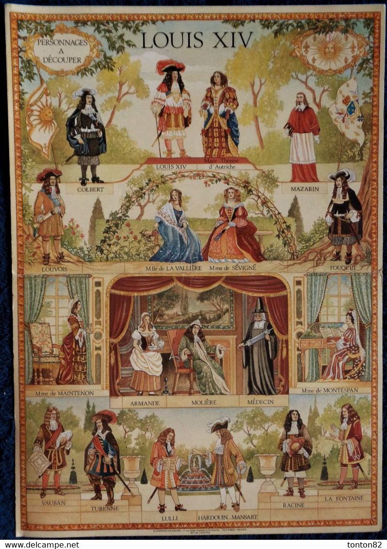 LOUIS XIV Et Sa Cour - Personnages à Découper - Éditions Dusserre . - Otros & Sin Clasificación