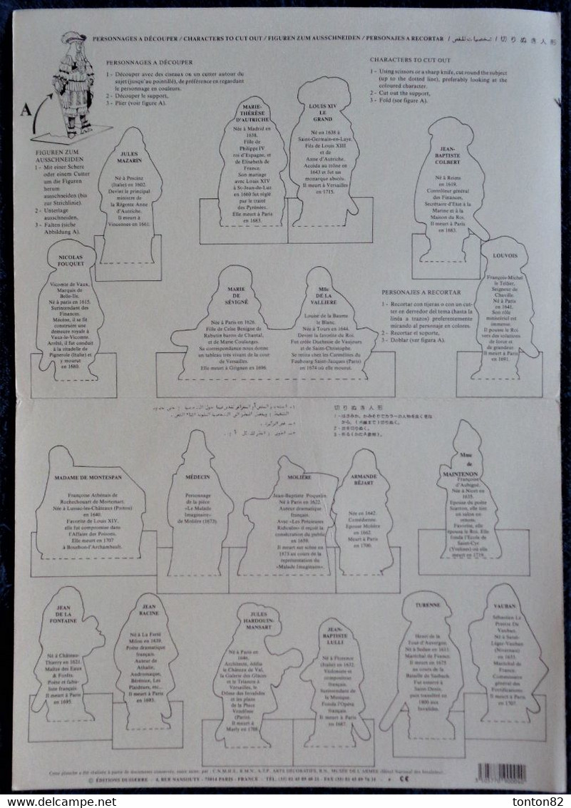 LOUIS XIV Et Sa Cour - Personnages à Découper - Éditions Dusserre . - Altri & Non Classificati