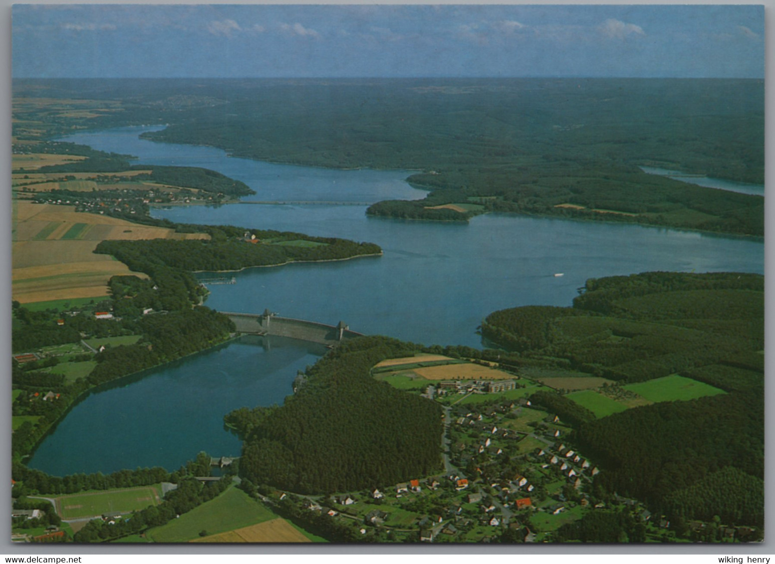 Möhnesee - Talsperre 1   Luftbild - Möhnetalsperre