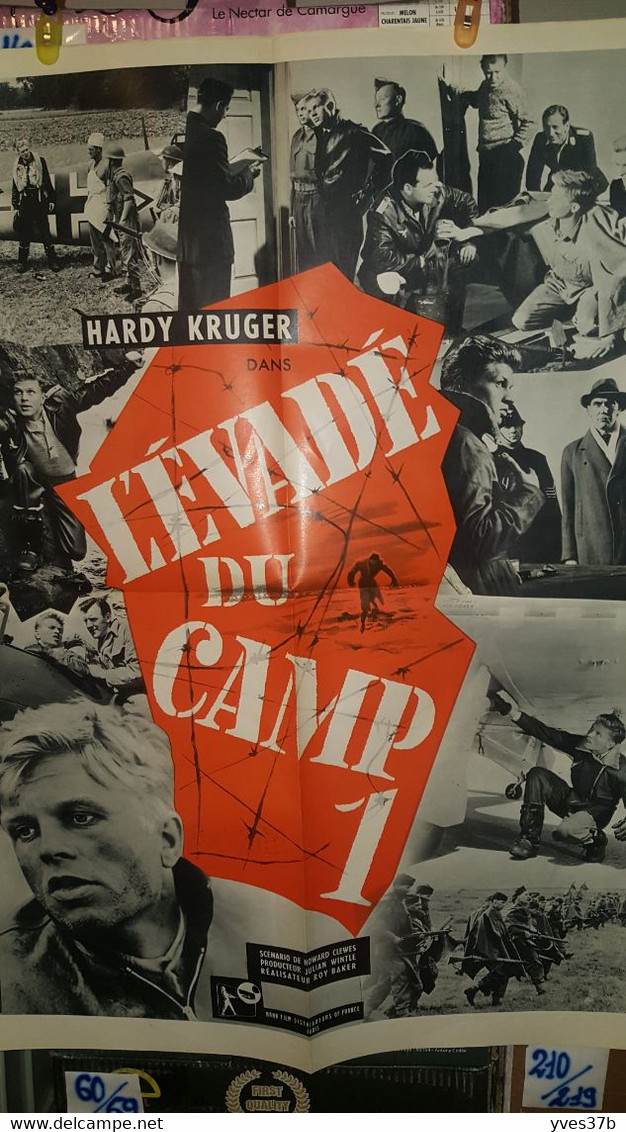"L'Evadé Du Camp 1" Hardy Kruger...1957 - 60x80 - TTB - Manifesti & Poster
