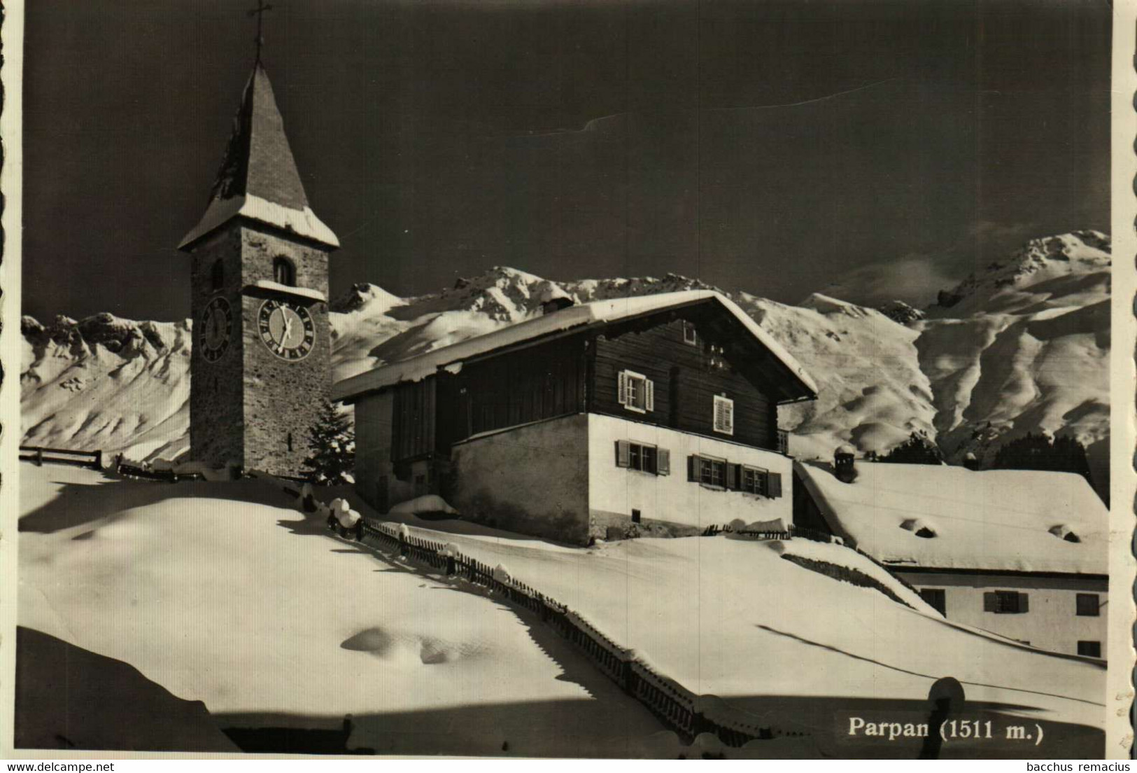 PARPAN (1511m)  Schöner Poststempel PARPAN 2.2.62 - Parpan