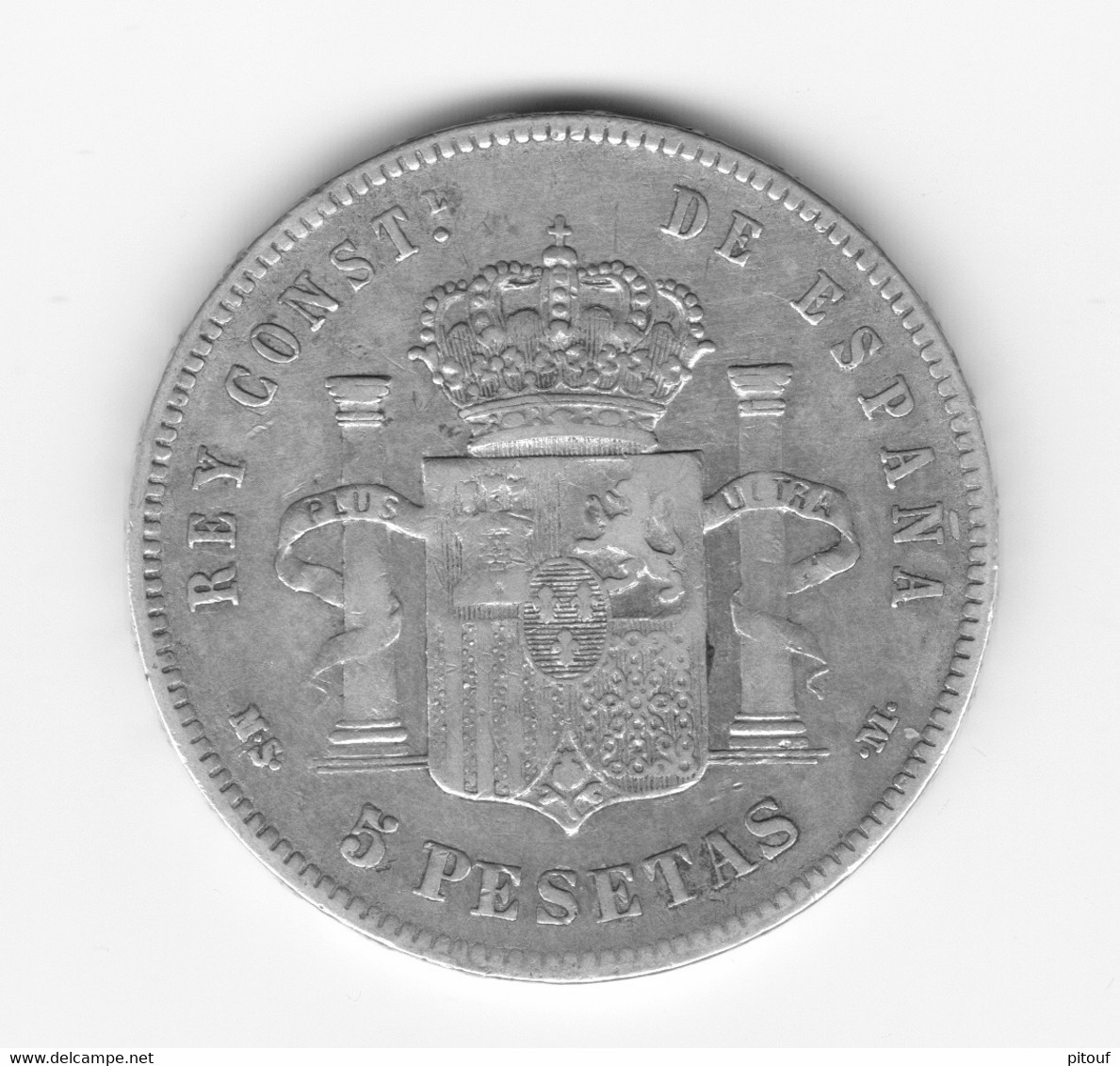5 Pesetas 1885 (87)  DEM TTB - Collezioni