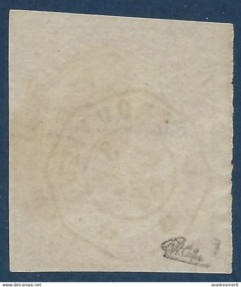 France Timbres Telegraphes N°1 25c Rouge Carmin Oblitéré Dateur Ondulé De Trouville Superbe & Signé Calves - Telegraphie Und Telefon