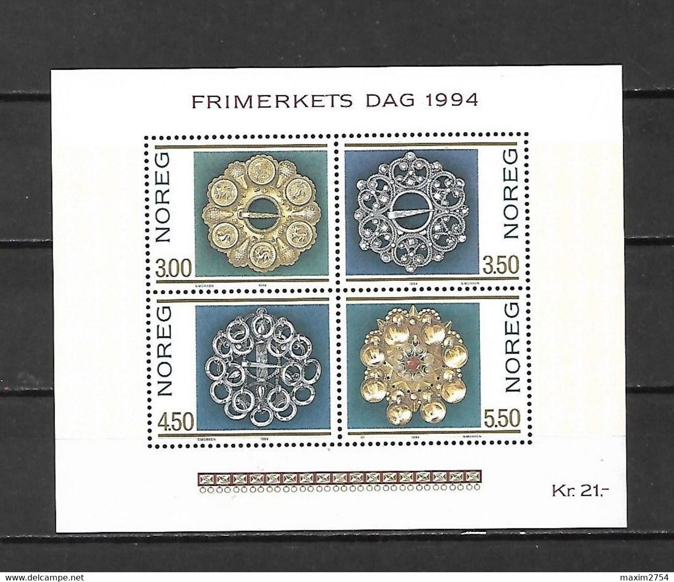 NORVEGIA - 1994 - BF N. 21** (CATALOGO UNIFICATO) - Andere & Zonder Classificatie