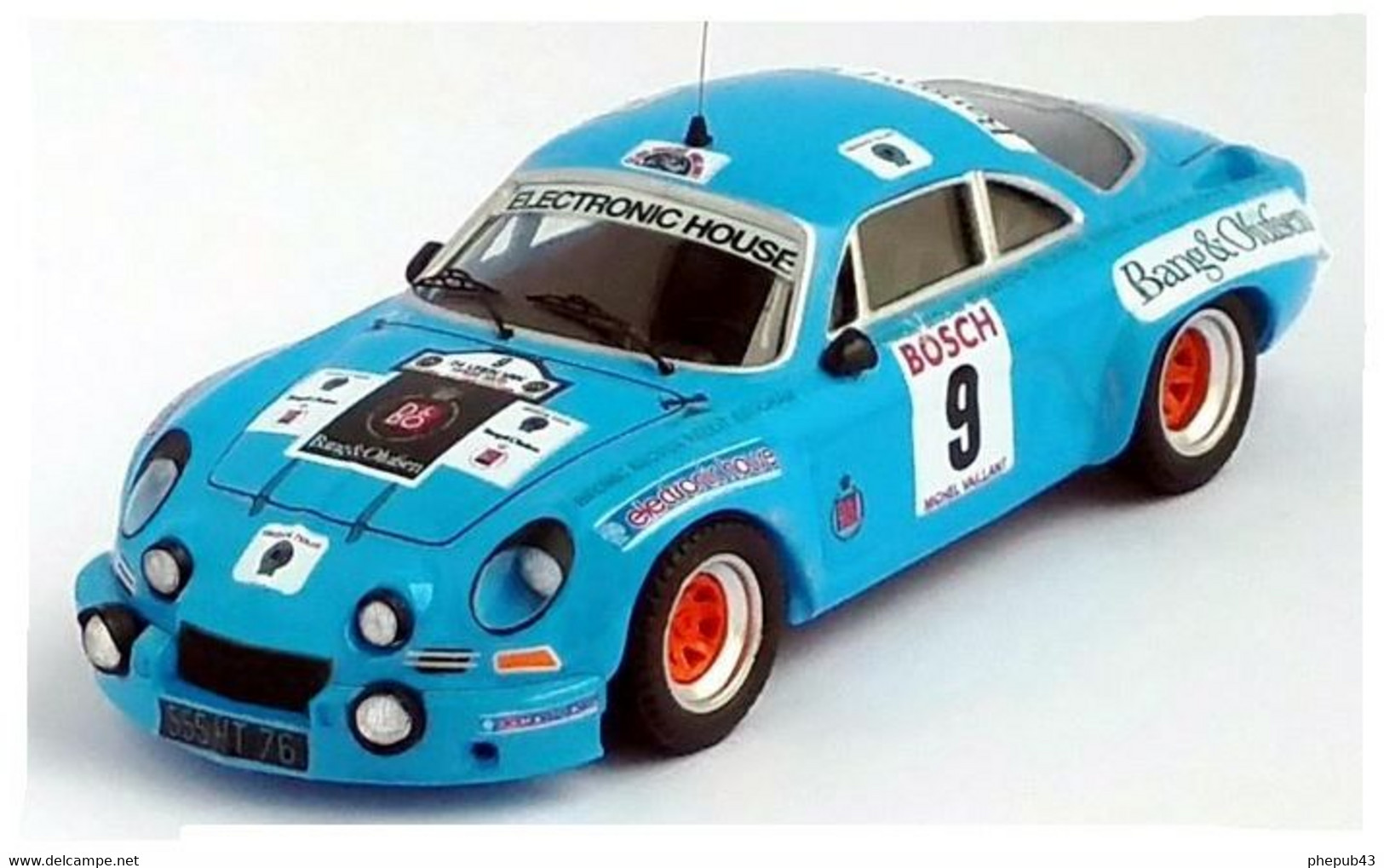 Alpine Renault A110 - M. Nusbaumer/Jimmy - Rally 24h Ypres 1975 #9 - Troféu - Trofeu