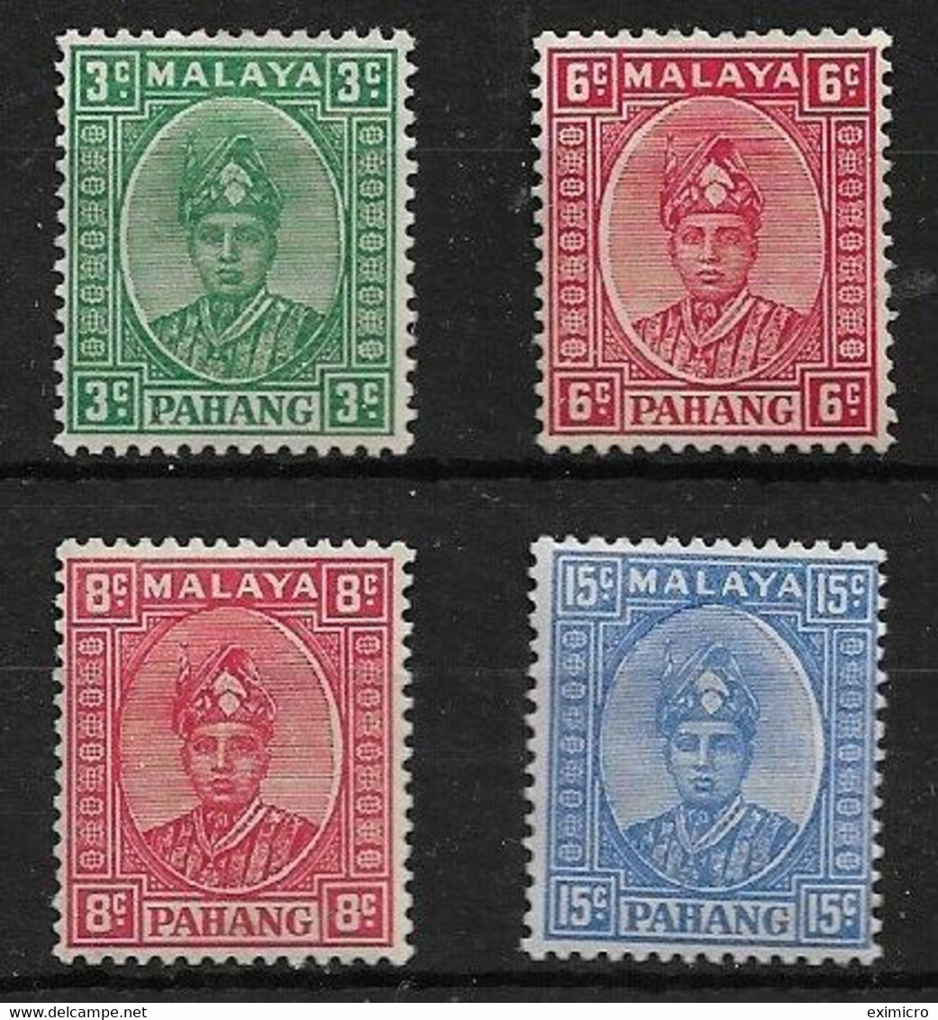 MALAYA - PAHANG 1937 - 1941 3c, 6c, 8c, 15c SG 31a, 34, 36, 39 MOUNTED MINT Cat £140 - Pahang