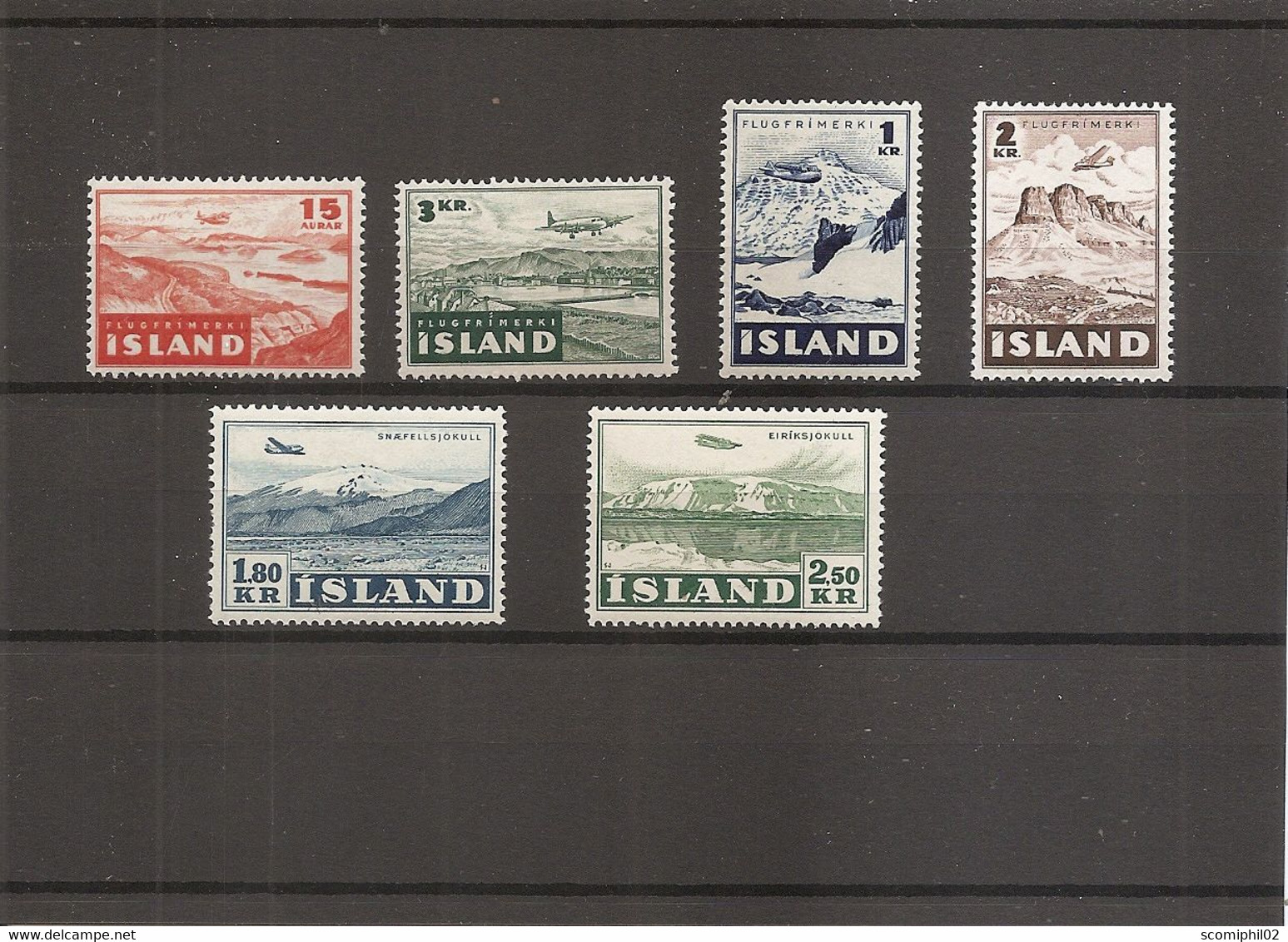Islande ( Lot De 6 Timbres Différents XXX -MNH- De PA ) - Airmail