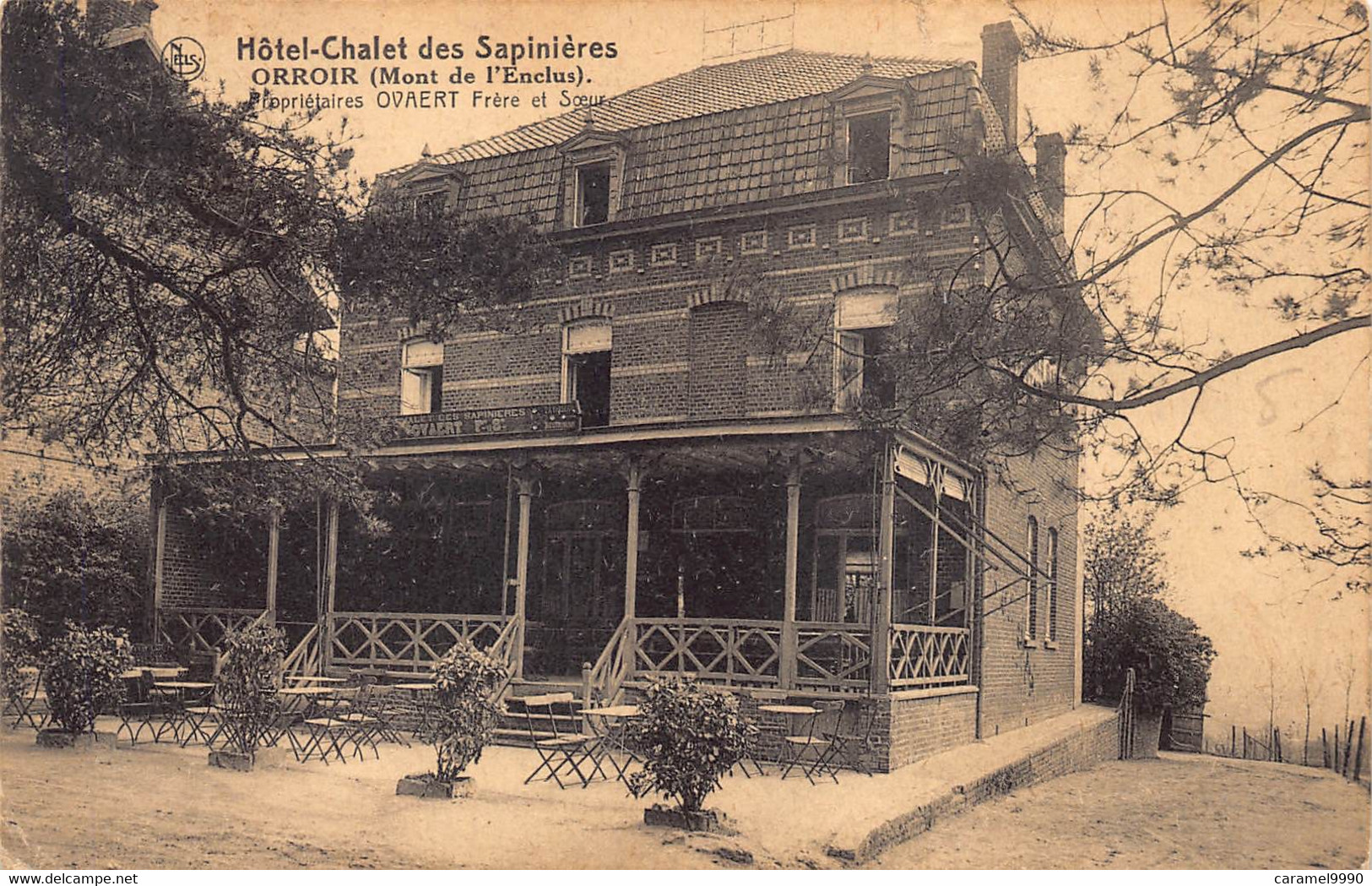 Orroir  Hotel Chalet Des Sapinières Mont De L'écluse Kluisbergen   Anno 1904       M 7210 - Kluisbergen
