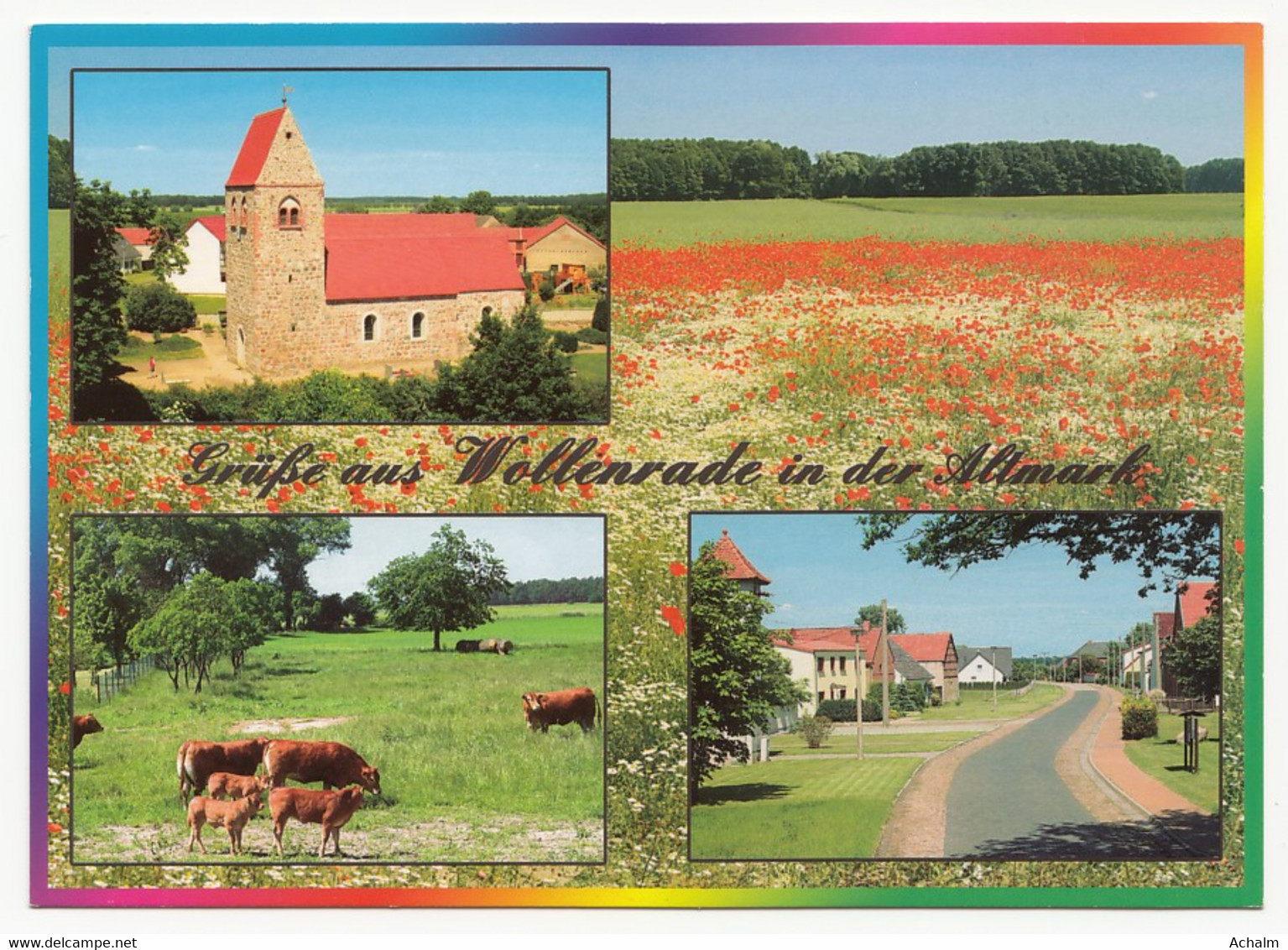 Wollenrade In Der Altmark (Osterburg) - Dorfkirche, Ortsansicht - Osterburg