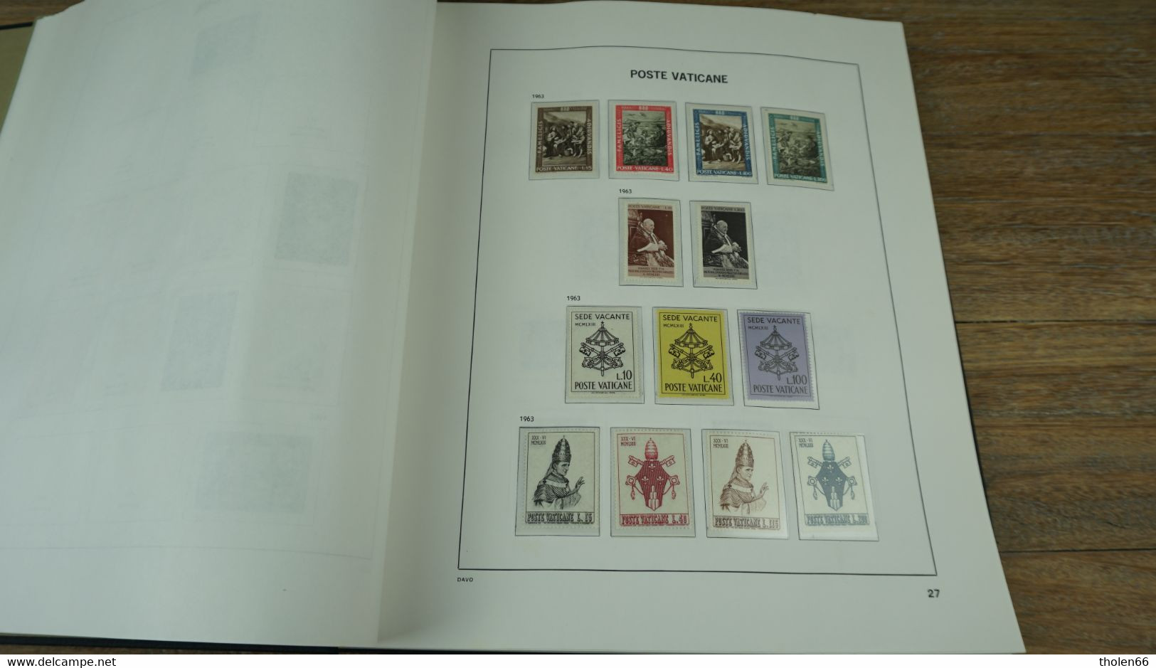 Vatican Poste - Album DAVO  1852 - 2001 - Nice collection (incomplete) ** mint never hinged.