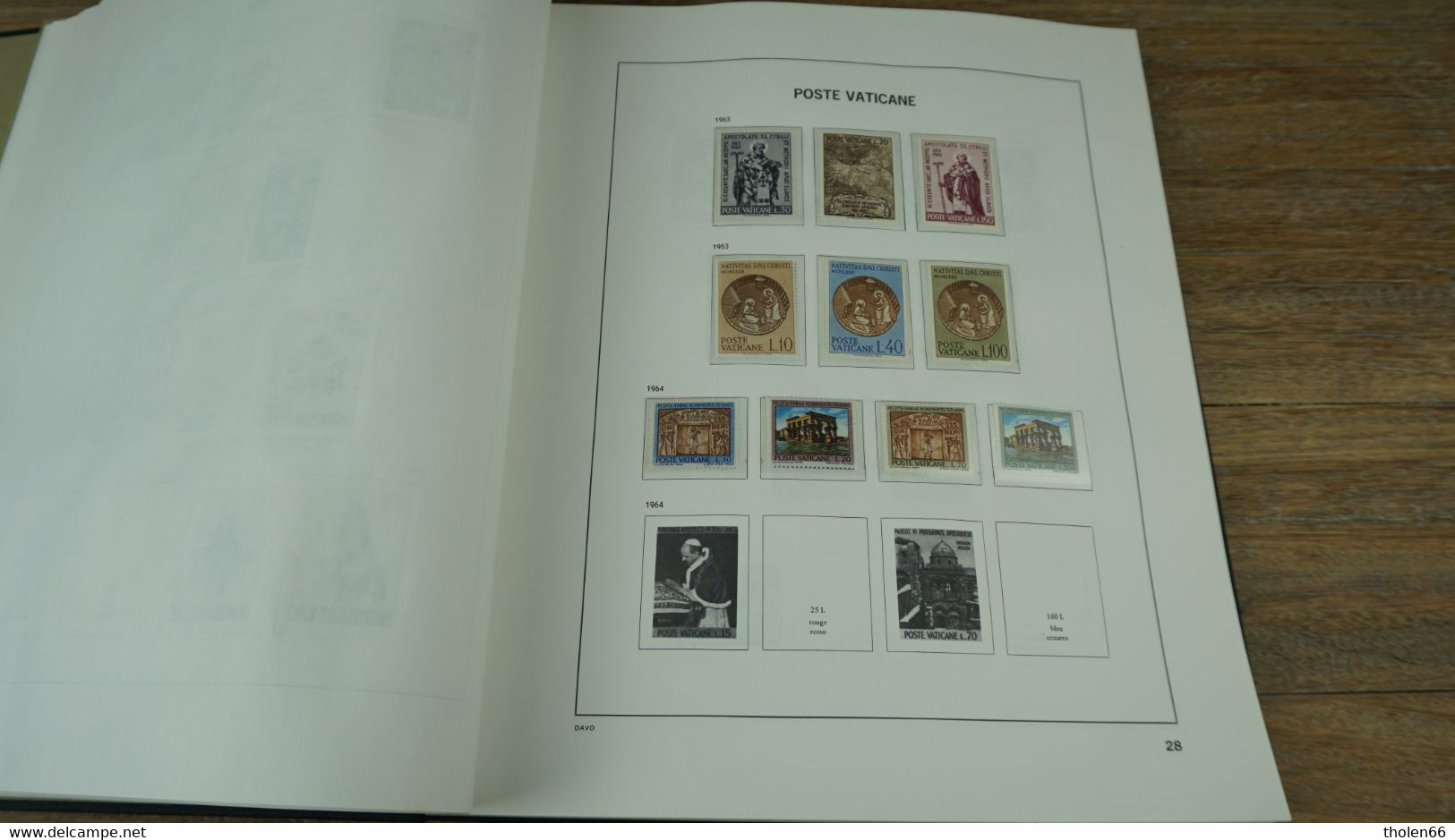 Vatican Poste - Album DAVO  1852 - 2001 - Nice collection (incomplete) ** mint never hinged.